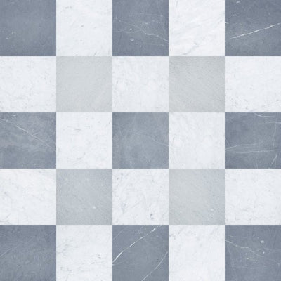White Carrara, Negro Marquina & Bardiglio Imperiale Checkerboard – Marble collection