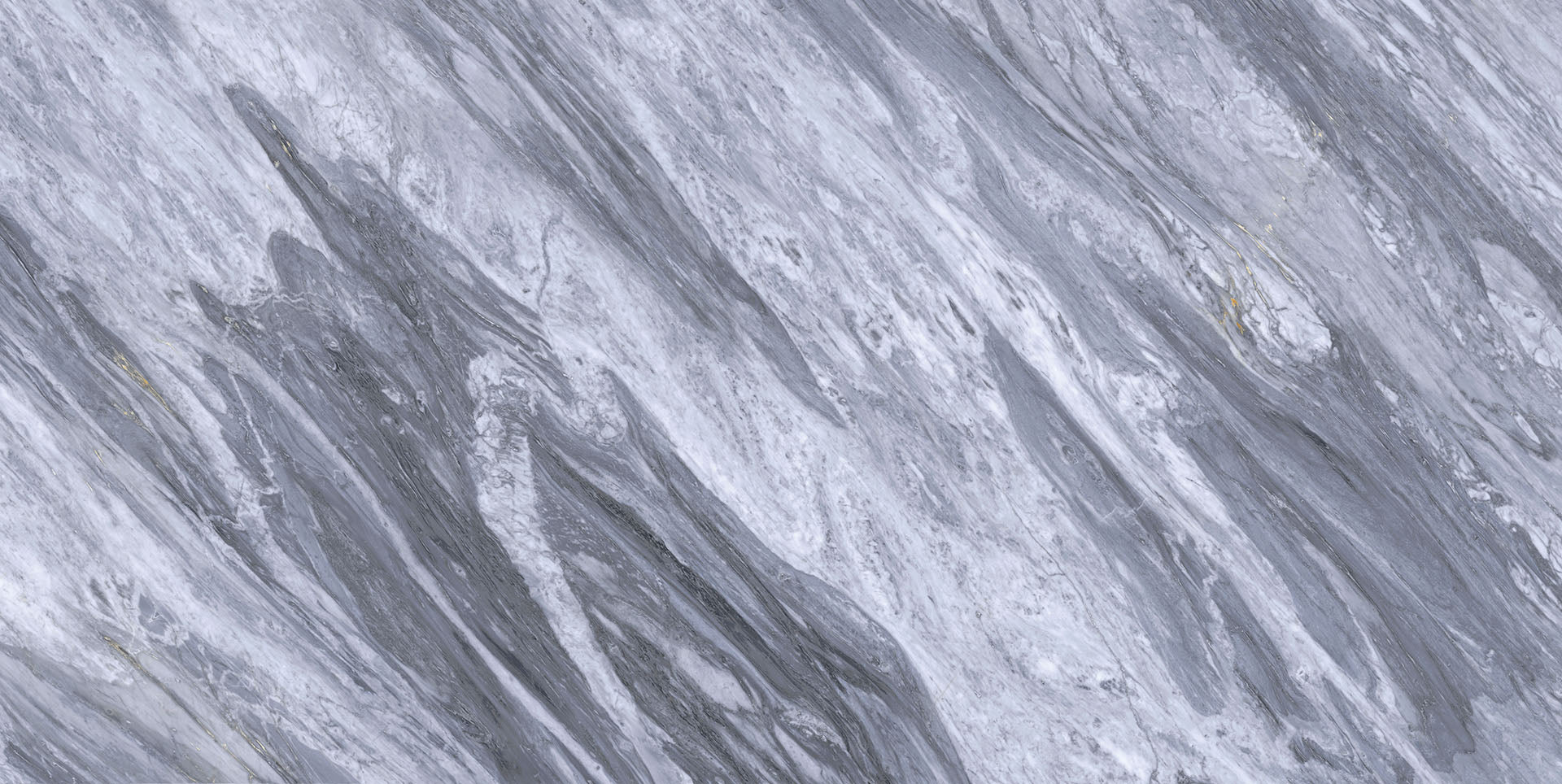 Level Marmi Bardiglio Manhattan porcelain field tile by Emil, full lappato finish, 63 25/32"x127 9/16"x12-mm size. Premium Italian porcelain for floors and walls.