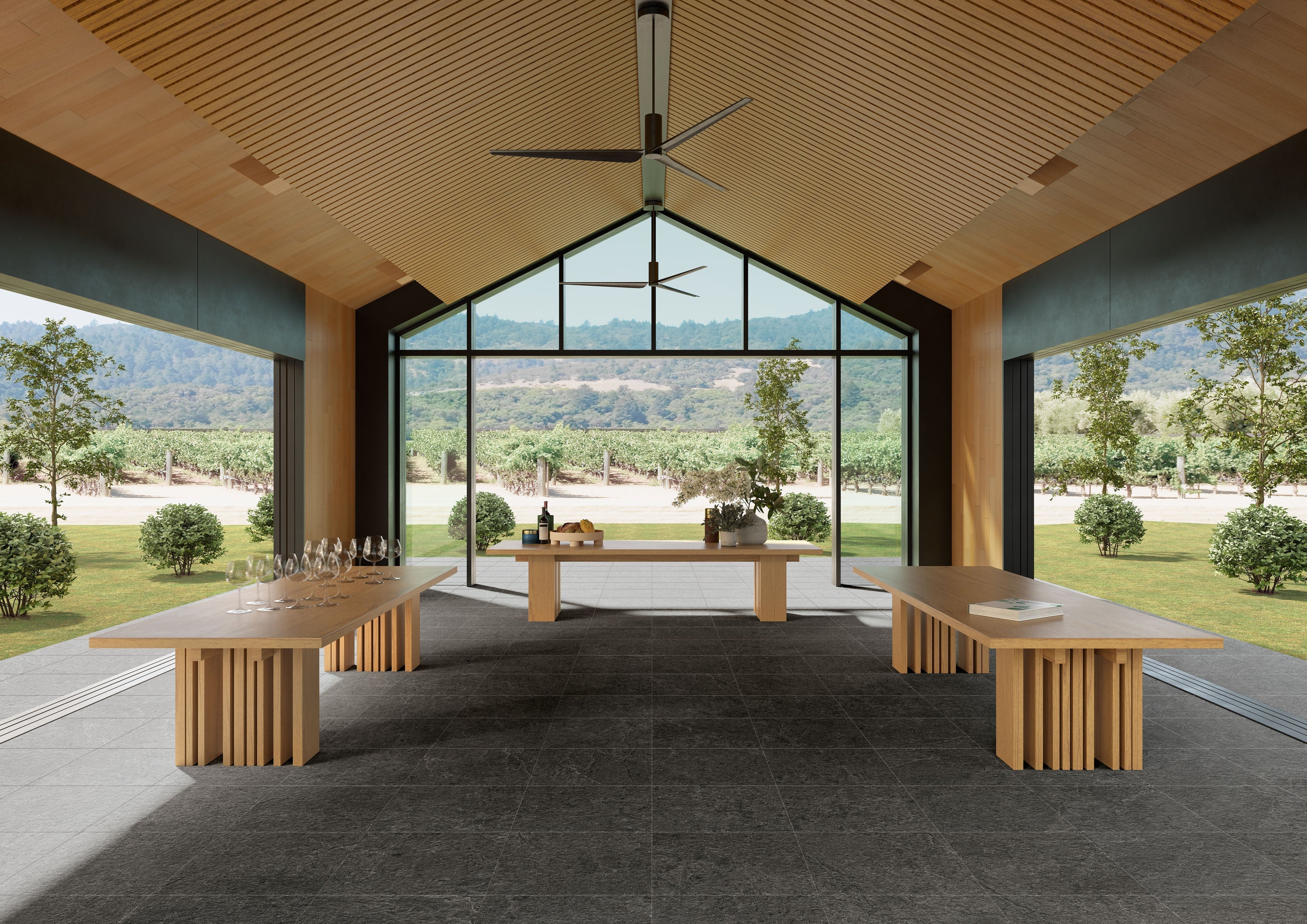 FARMHOUSE LIVING: Slate Paving Tile (24"x24"x20-mm | grip)