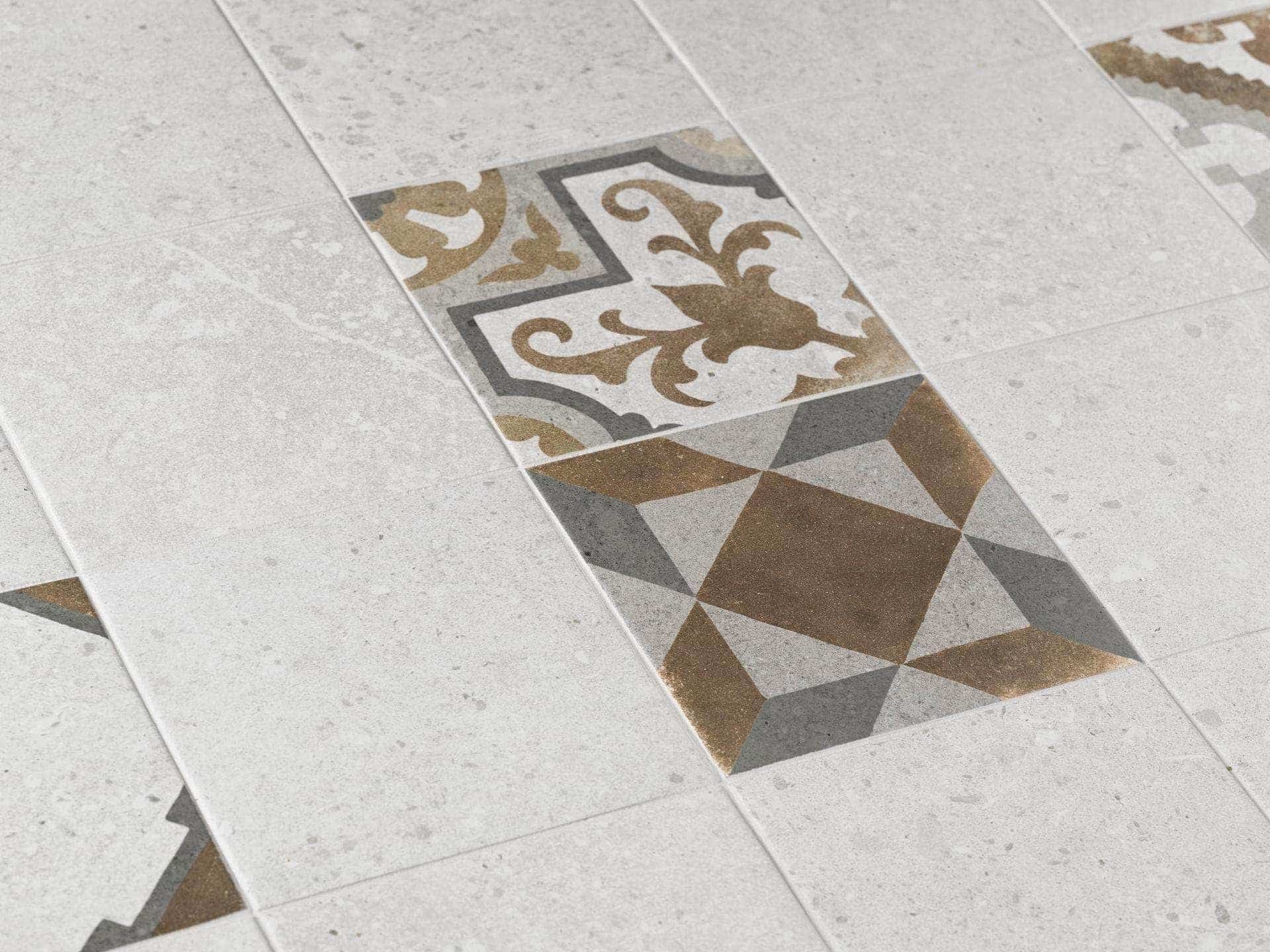 Heritage White Floor Tile (8x8x8.5-mm | matt)