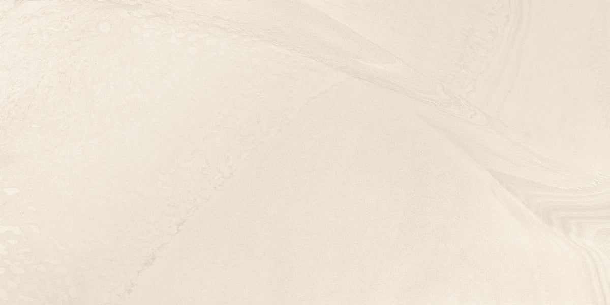 Varana Stone Beige porcelain field tile by Emil, silktech plus finish, 23 5/8"x47 1/4"x9-mm size. Premium Italian porcelain for floors and walls.