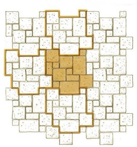 Noce Travertine Noce travertine pavers, product image 3. Premium travertine for floors and walls.