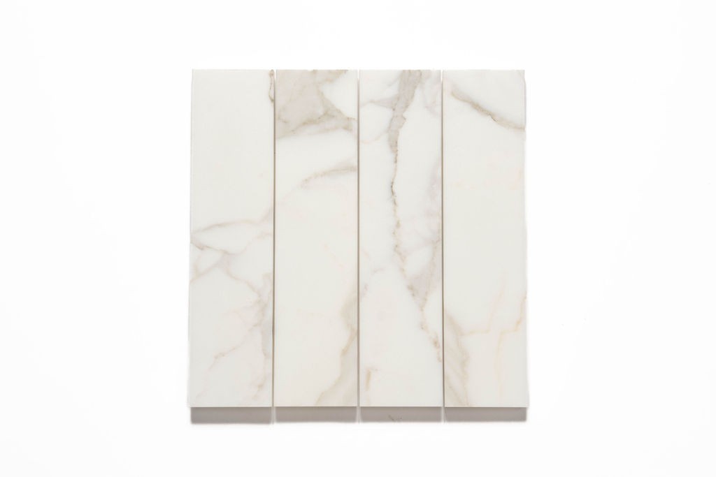 Calacatta Gold Calacatta Gold / Statuario marble trim, product image, 3"×12" size. Premium marble for floors and walls.