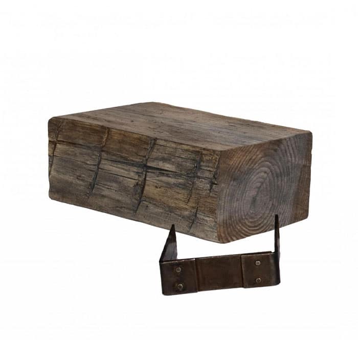 7' Barn Beam Mantel Extension (2 Grey manufactured stone accessories by Casa di Sassi, primary product image, 60"×8"×6" size. Premium manufactured stone for exterior and interior walls.