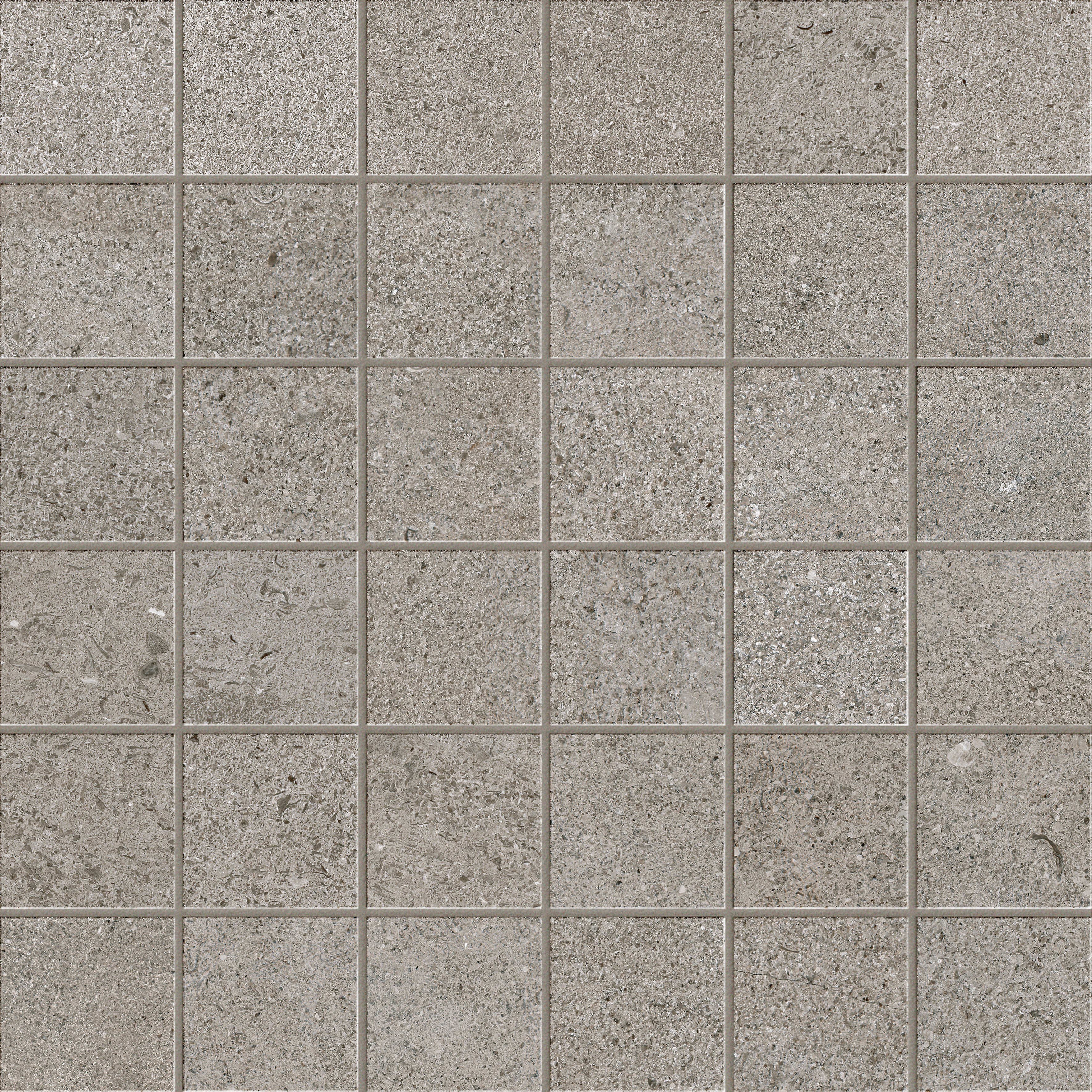 INFINITY Absolute porcelain mosaic, top-down product view, 12"×12"×11/32" size. Premium porcelain for floors and walls.