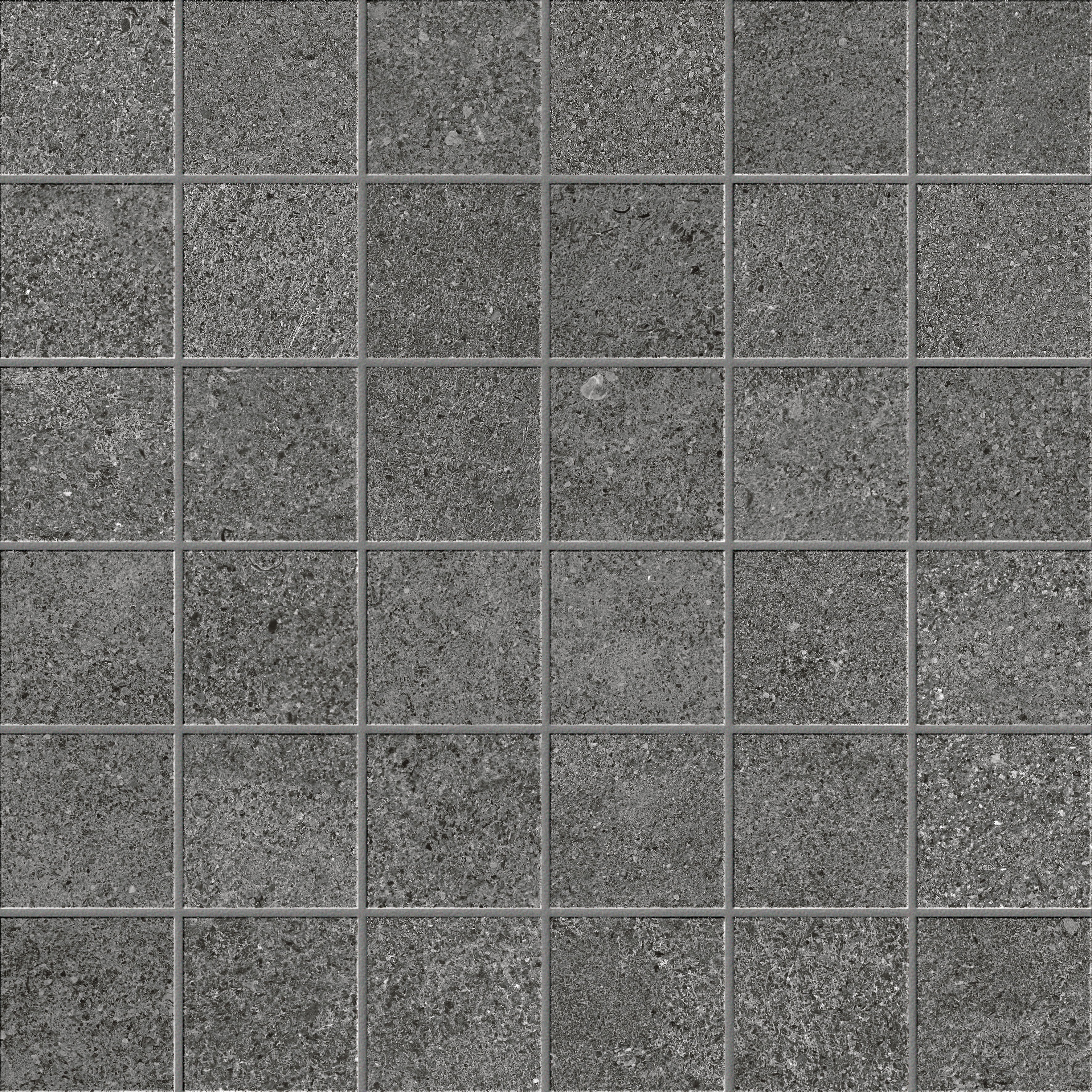 INFINITY Cosmos porcelain mosaic, top-down product view, 12"×12"×11/32" size. Premium porcelain for floors and walls.