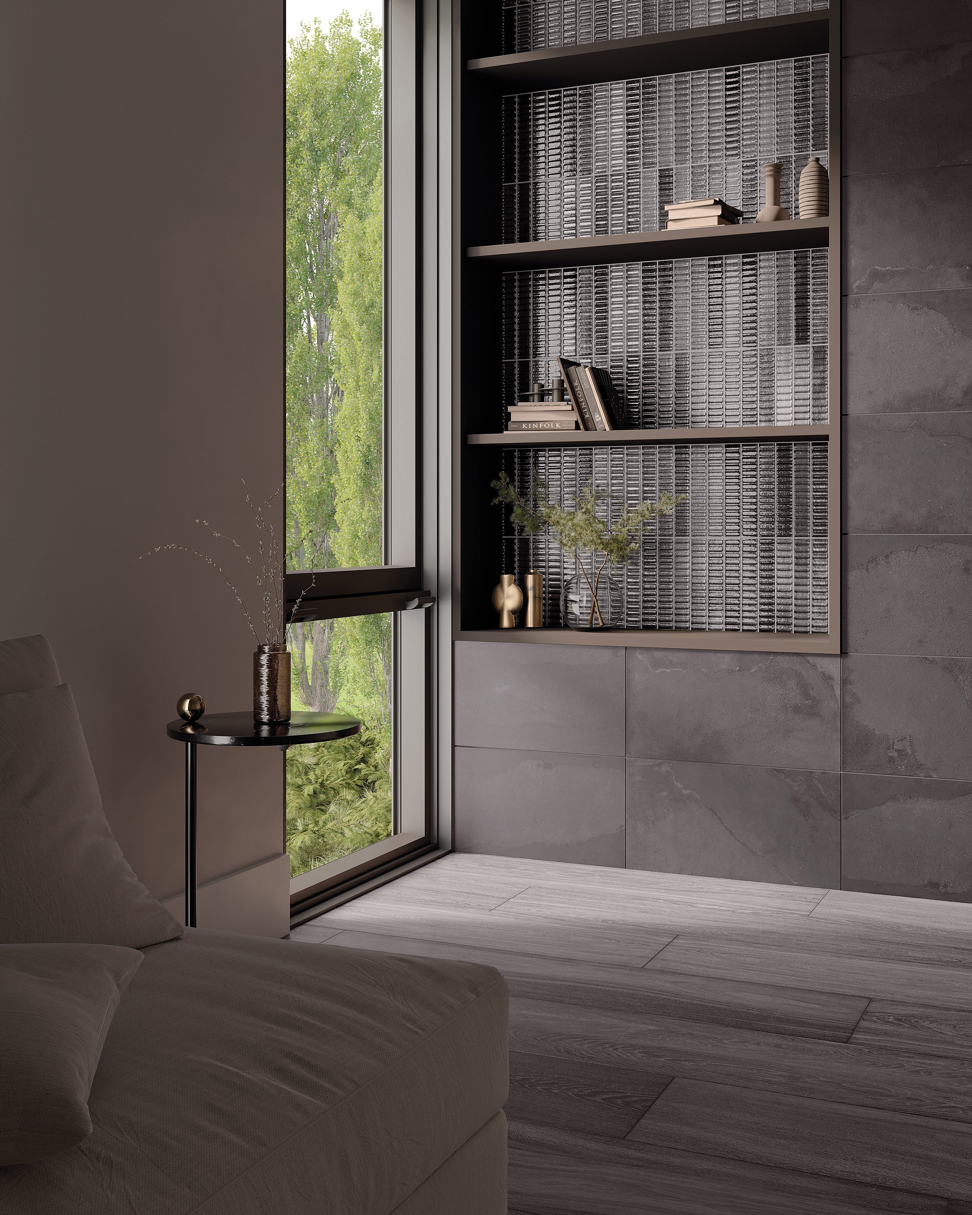 ARTISAN'S OAK: Evening Oak Field Tile (8"x48"x9-mm | natural | rectified)