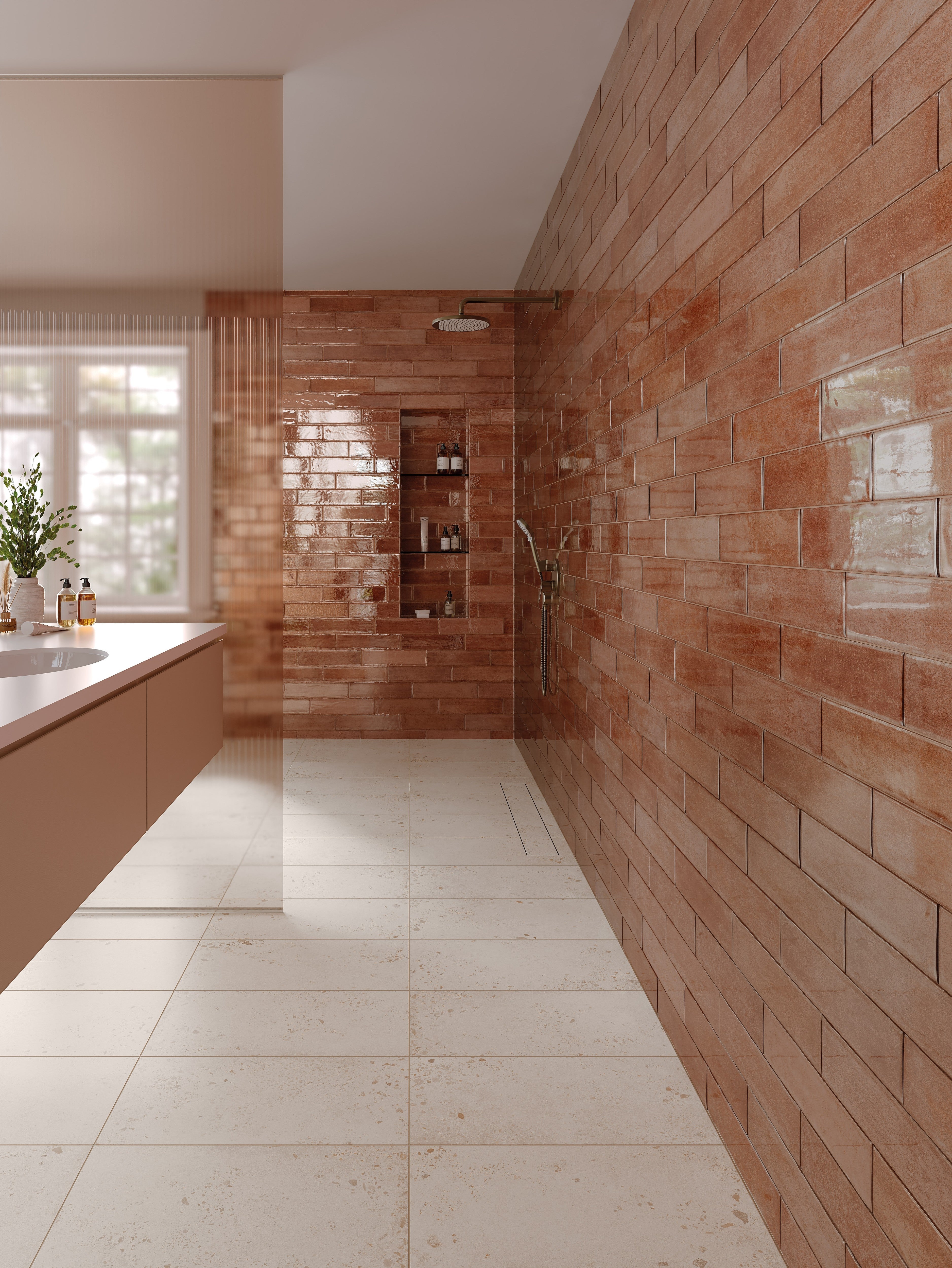 ARTISTIC AQUEOUS: Sandswept Serenity Field Tile (4"x16"x7-mm | glossy | pressed)