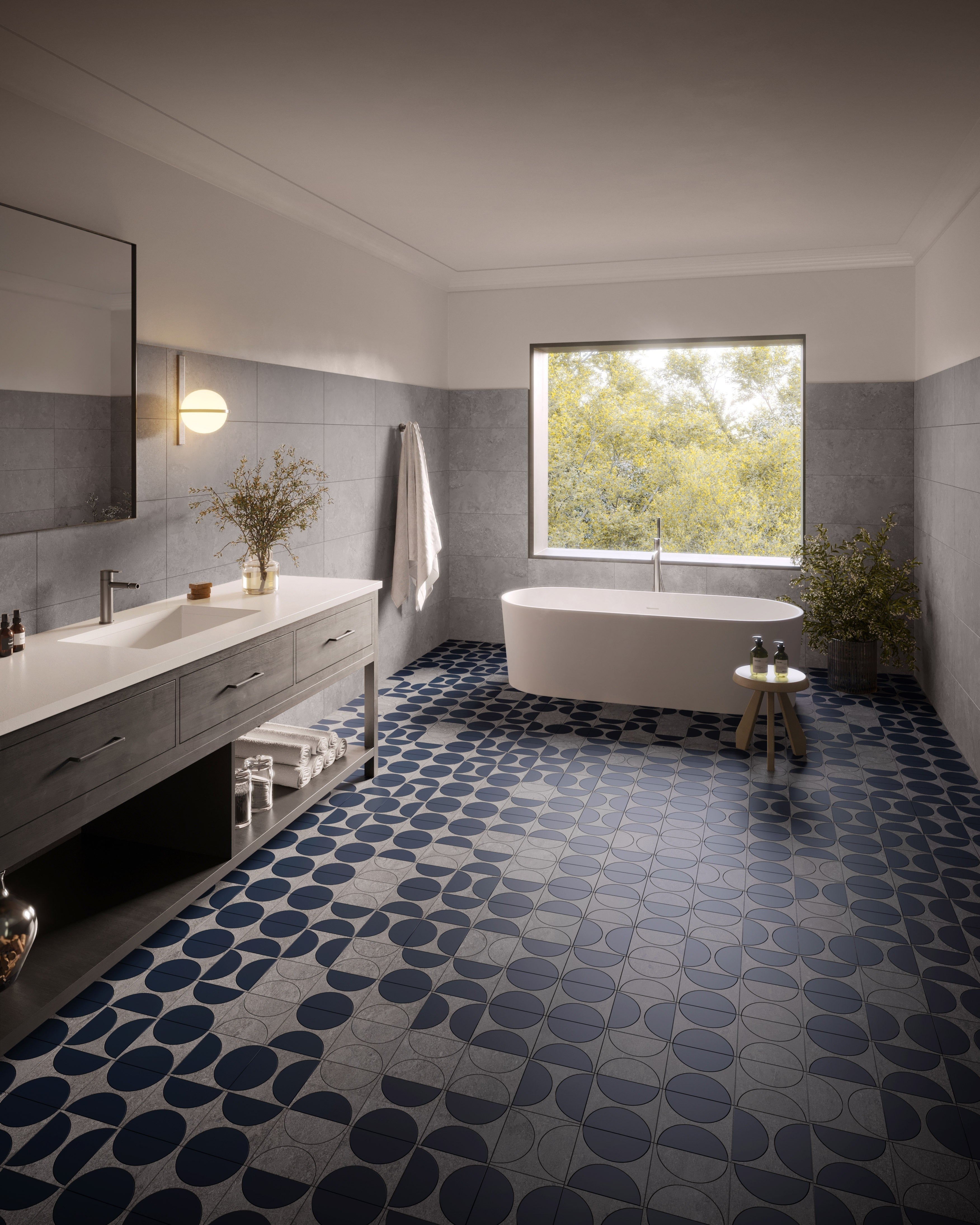 AURORA ELEGANCE: Ashen Dawn Field Tile (12"x24"x8-mm | natural | rectified)