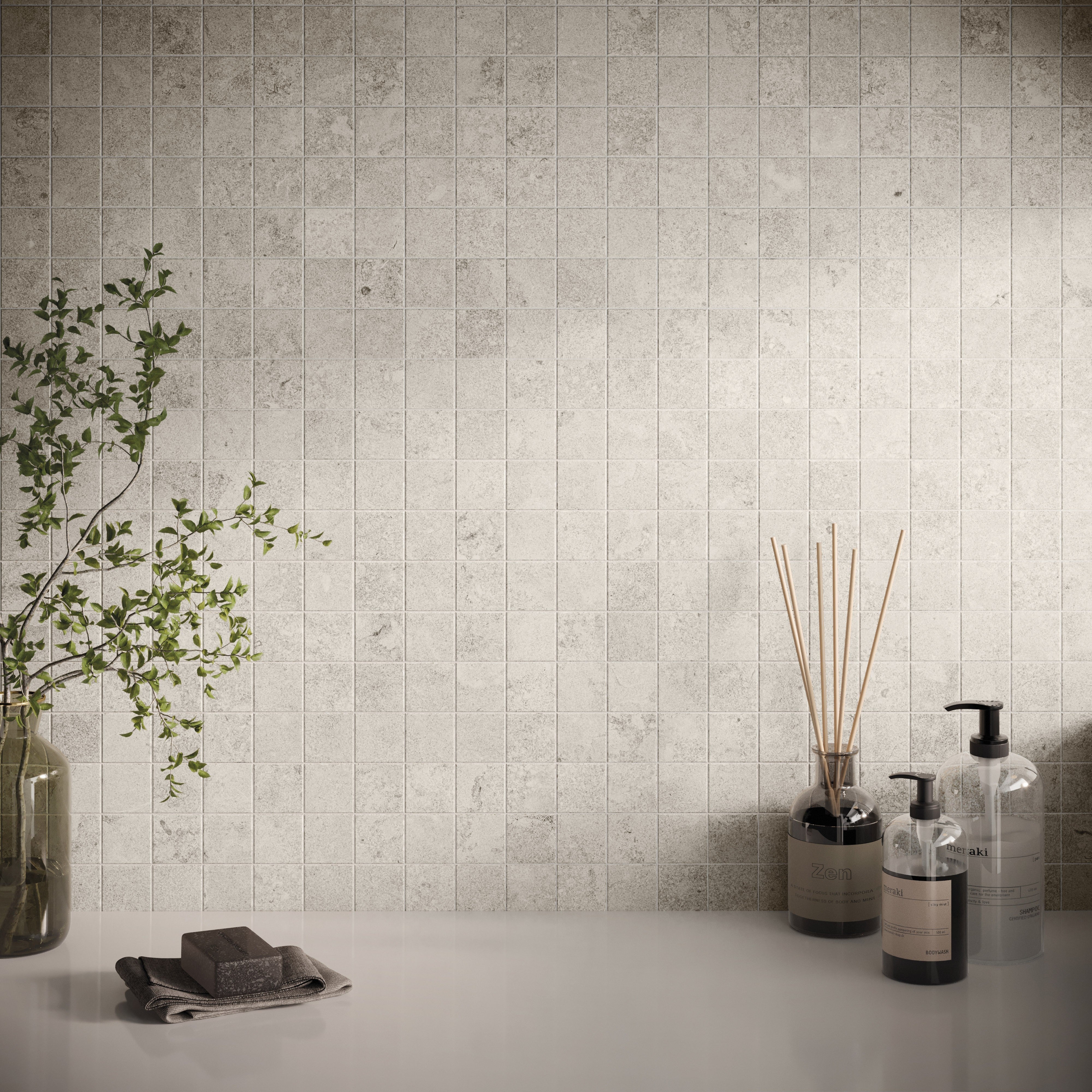 AURORA ELEGANCE: Ivory Illumination Field Tile (24"x48"x8.5-mm | polished | rectified)