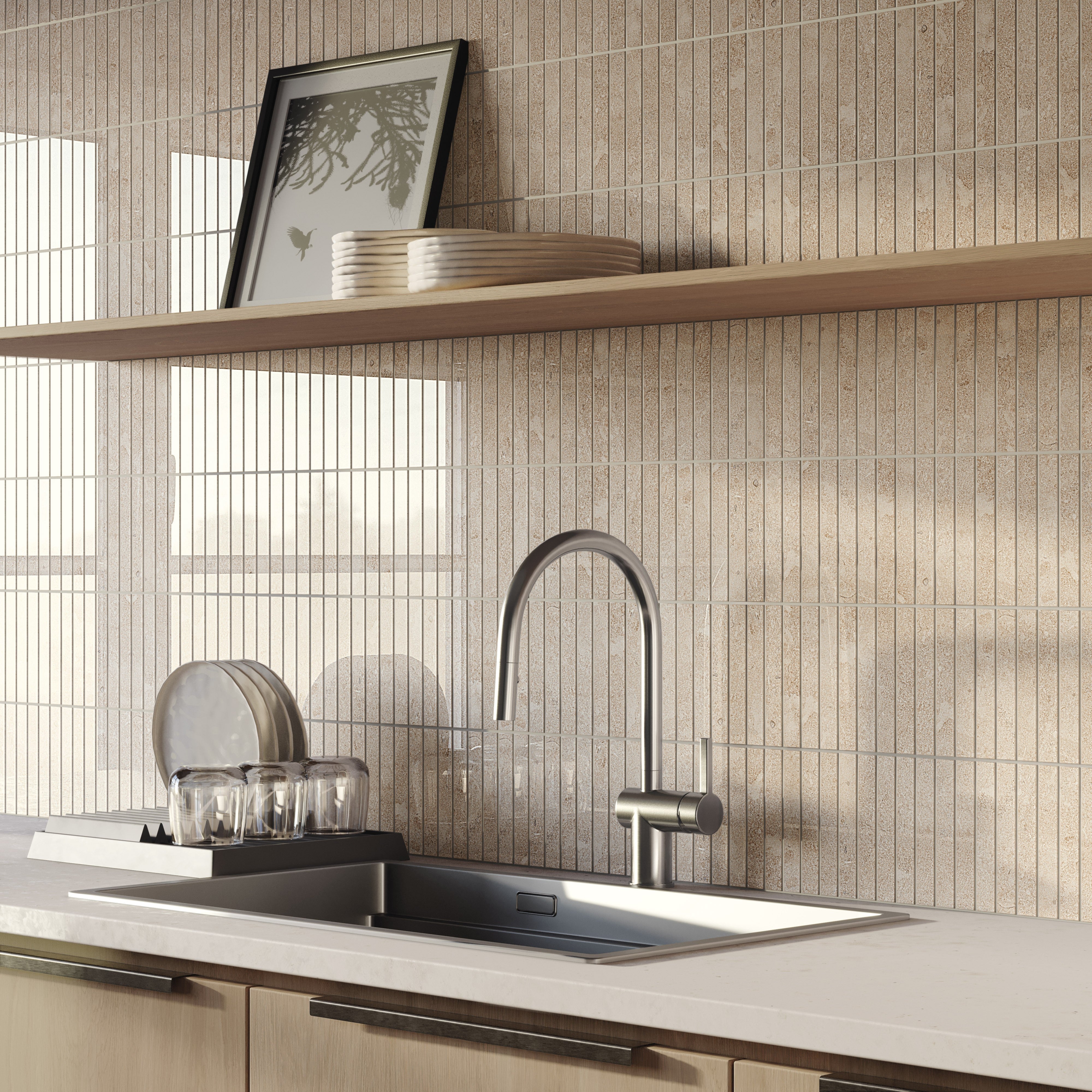 AURORA ELEGANCE: Sun-Kissed Sands Field Tile (12"x24"x8-mm | polished | rectified)