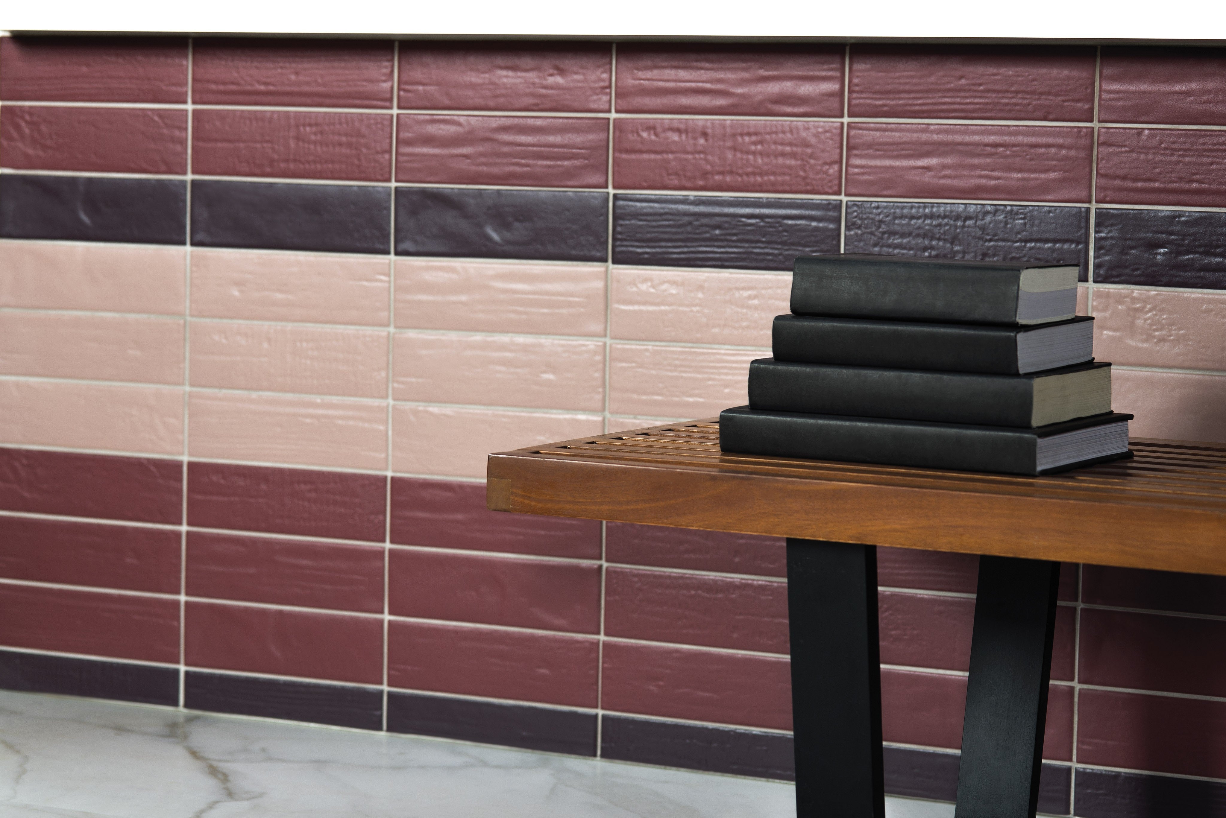 CHROMATIC ODYSSEY: Plum Mystique Field Tile (2 1/2"x9"x9.5-mm | matte | pressed)