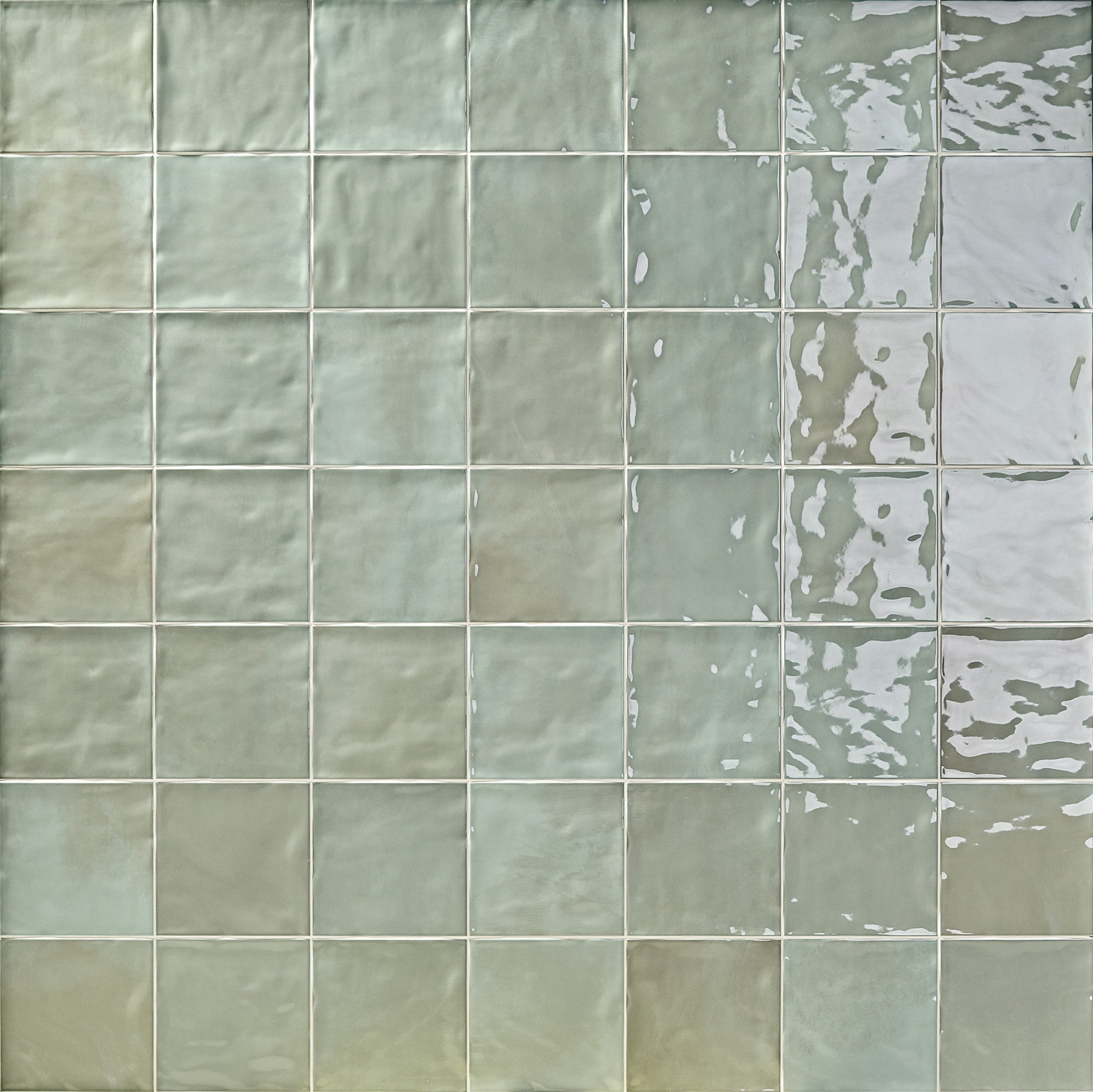 CHROMATIC SYMPHONY: Azure Horizon Field Tile (6"x6"x9-mm | glossy | pressed)