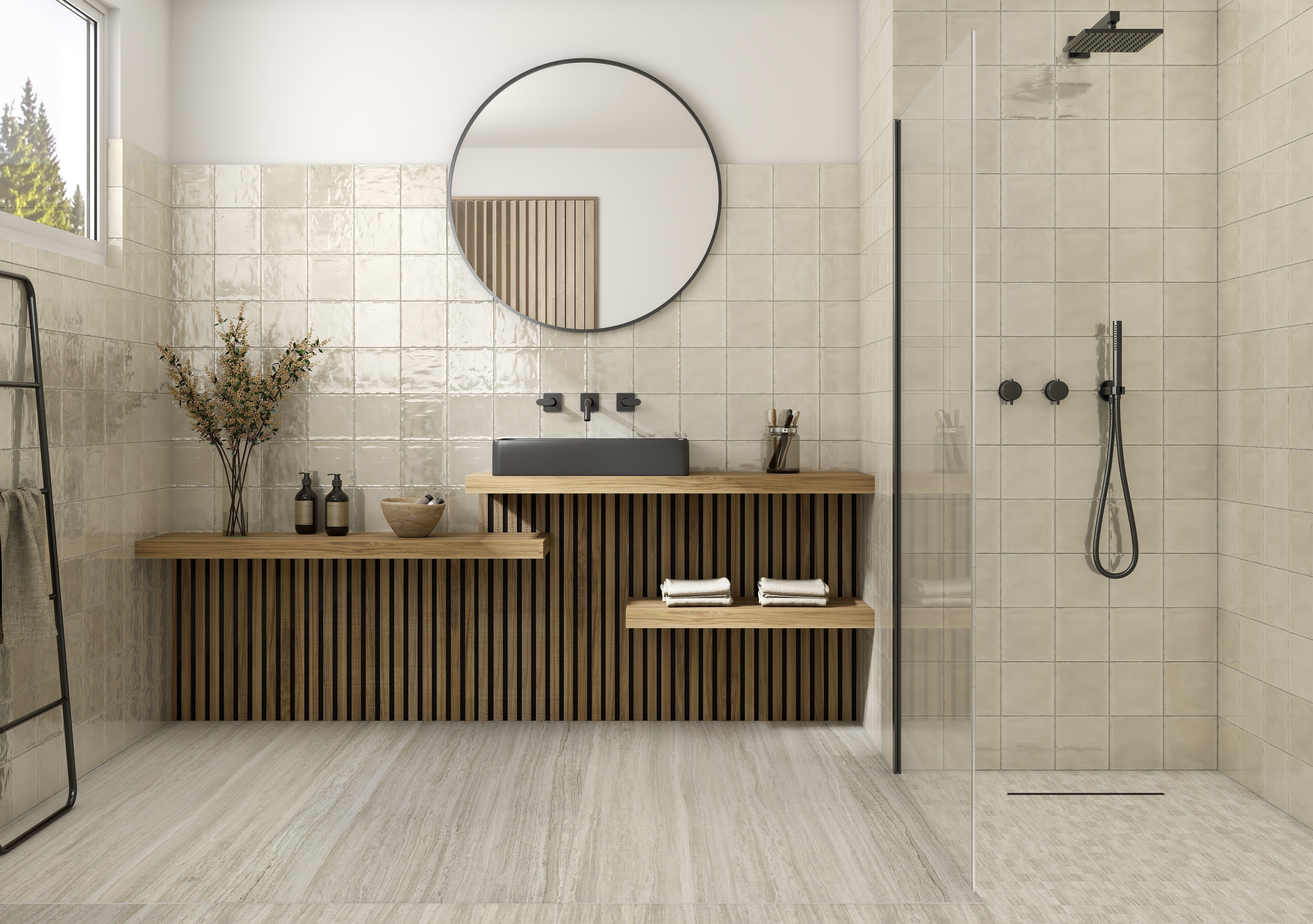 CHROMATIC SYMPHONY: Cloudy Canvas Field Tile (6"x6"x9-mm | matte | pressed)