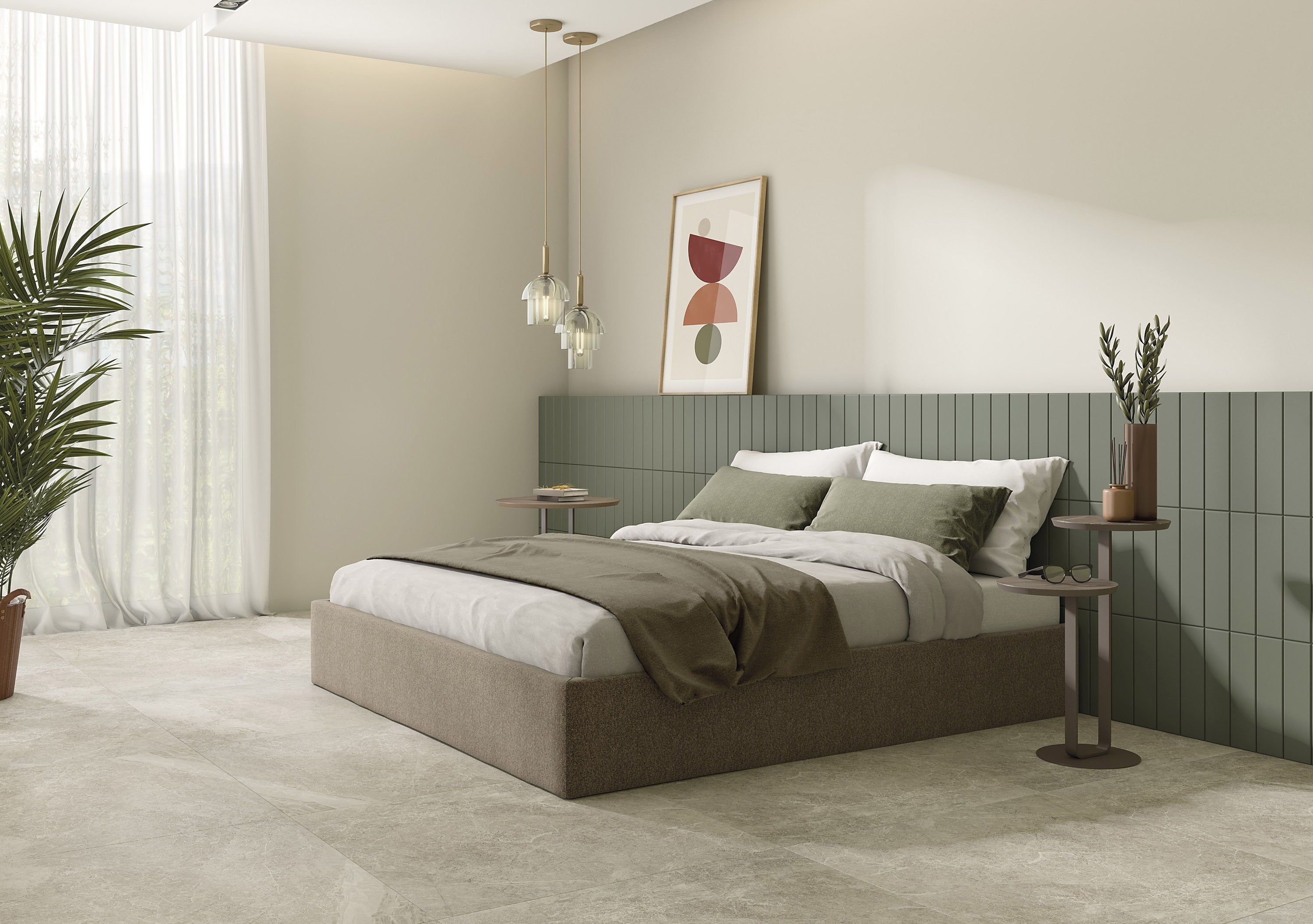 EARTHLY IMPRESSIONS: Cactus Whisper Field Tile (3"x14"x8-mm | matte | pressed)