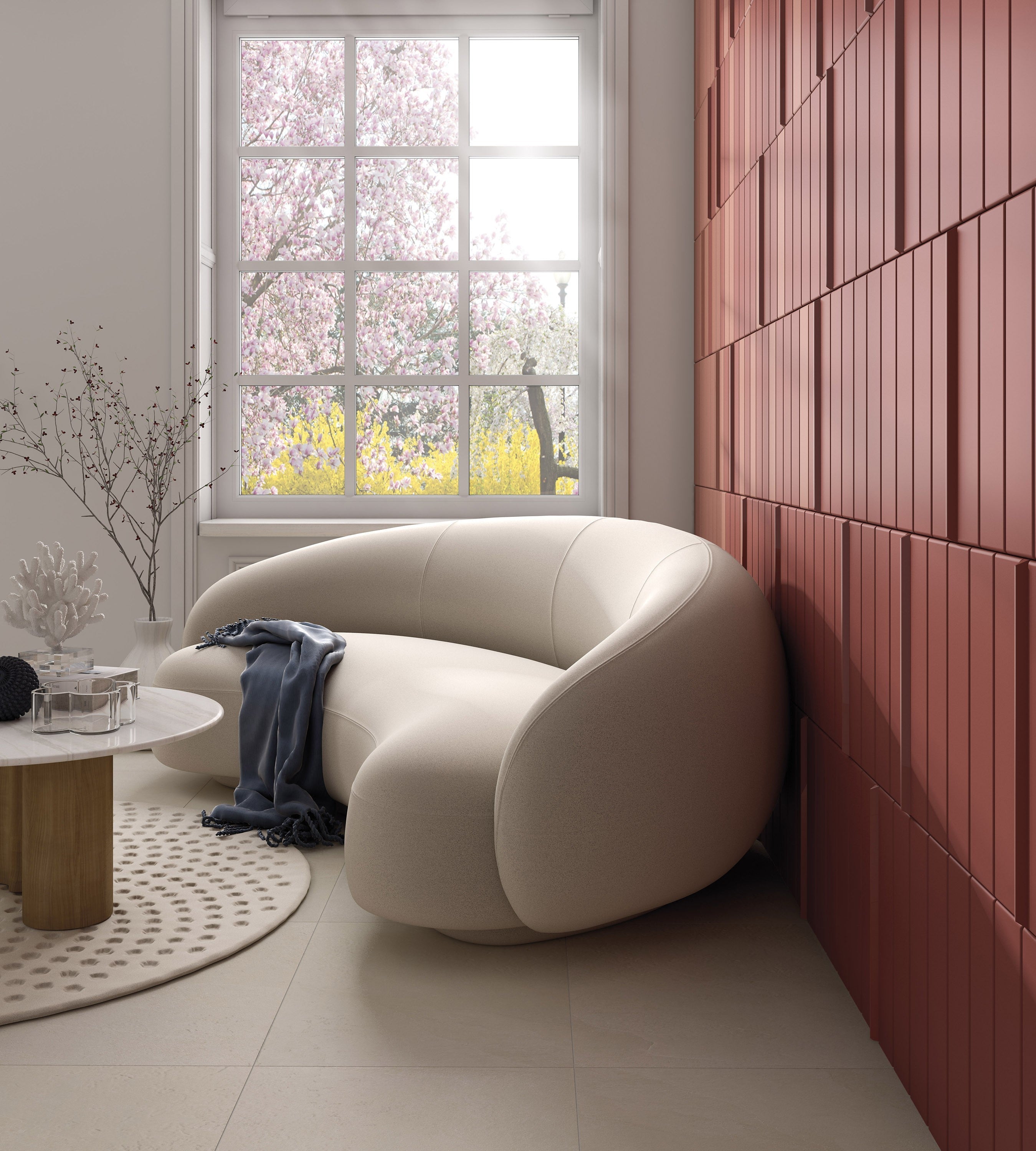 EARTHLY IMPRESSIONS: Canyon Echo Field Tile (3"x14"x8-mm | matte | pressed)