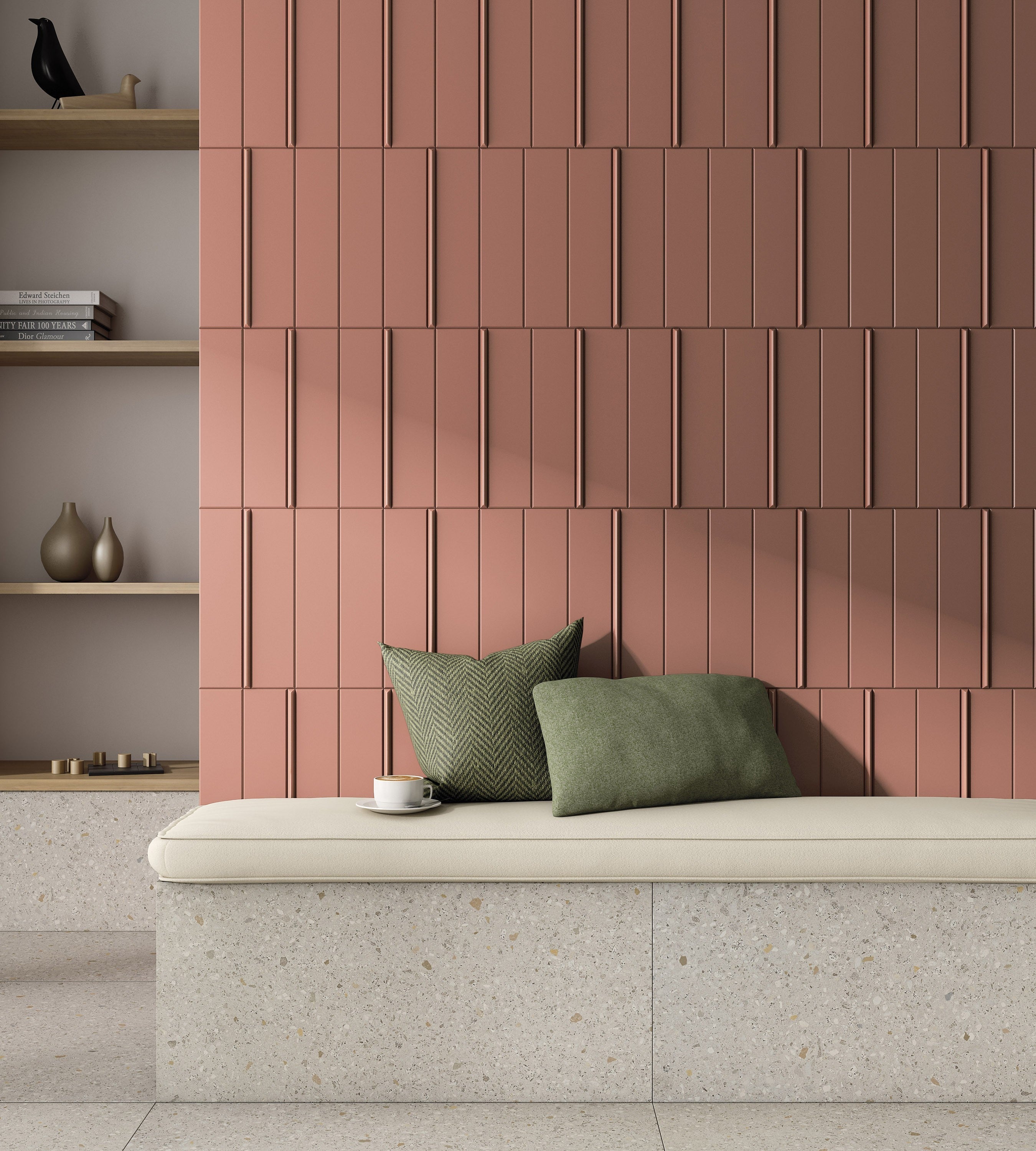 EARTHLY IMPRESSIONS: Coastal Dream Field Tile (3"x14"x8-mm | matte | pressed)