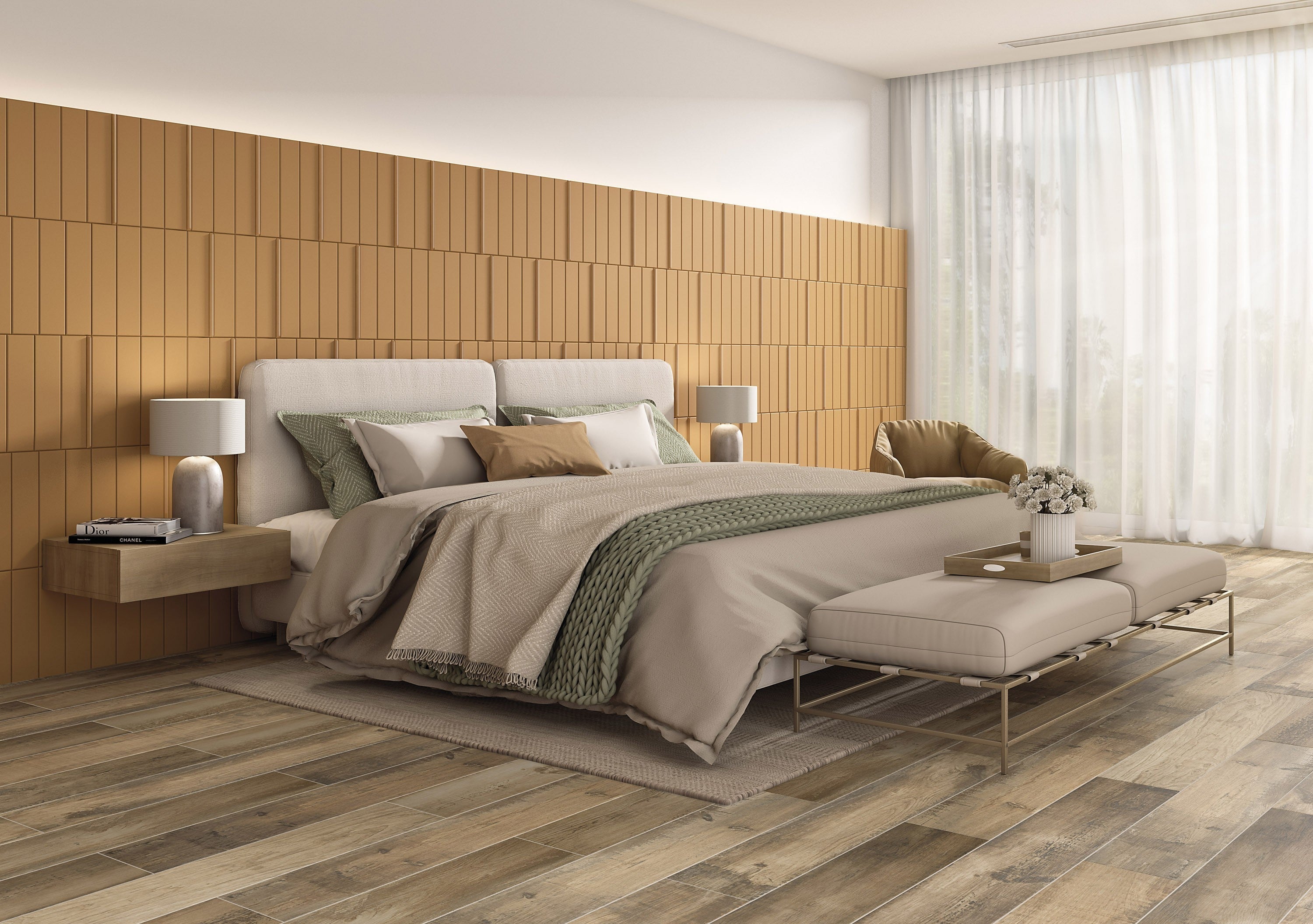 EARTHLY IMPRESSIONS: Savannah Sunset Liner Trim (3/5"x14"x15-mm | glossy | pressed)