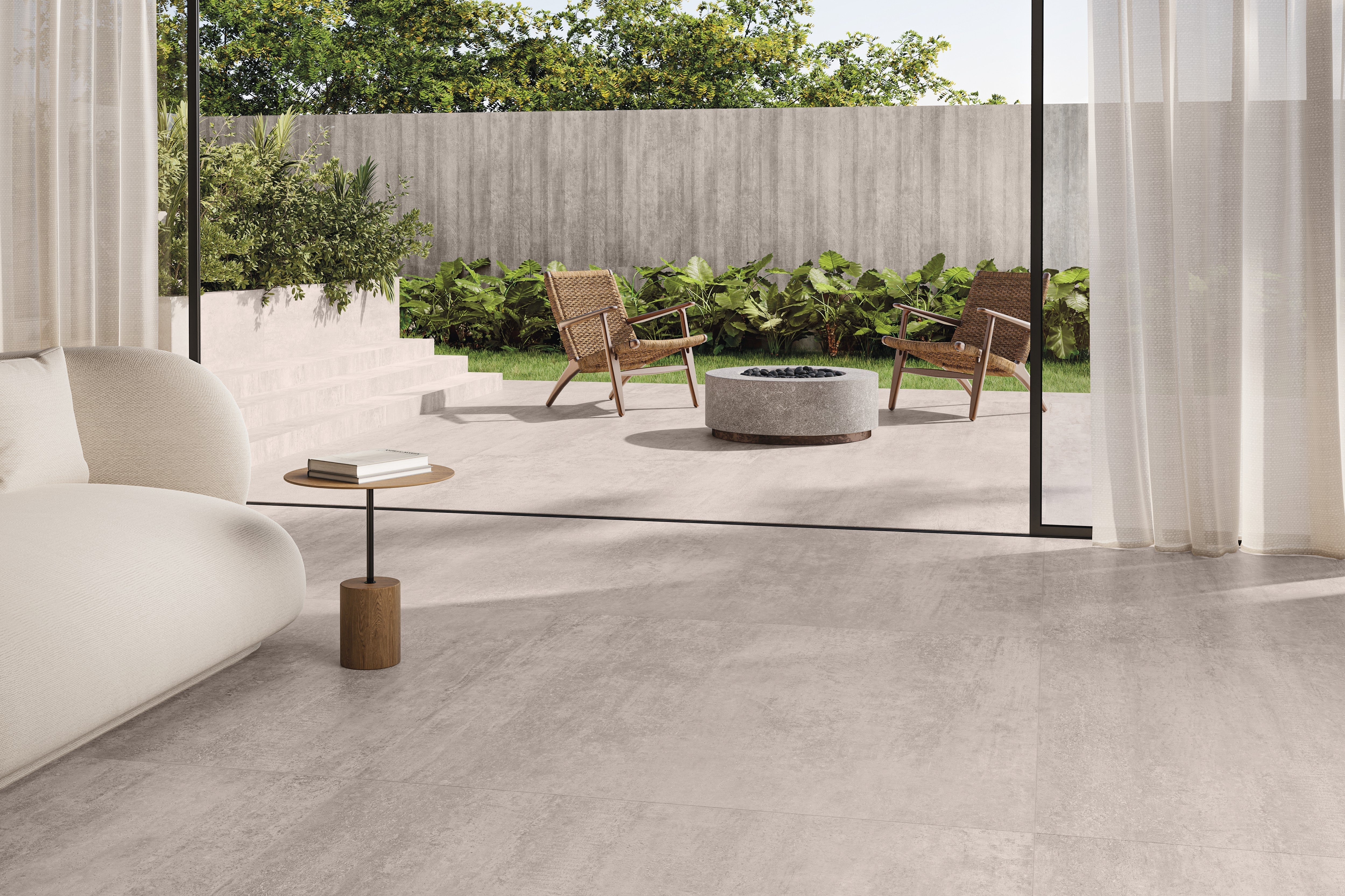 ETHEREAL HARMONY: Elemental Graphite Straight Stack 1.5X1.5 Mosaic (12"x12"x8-mm | natural | rectified)