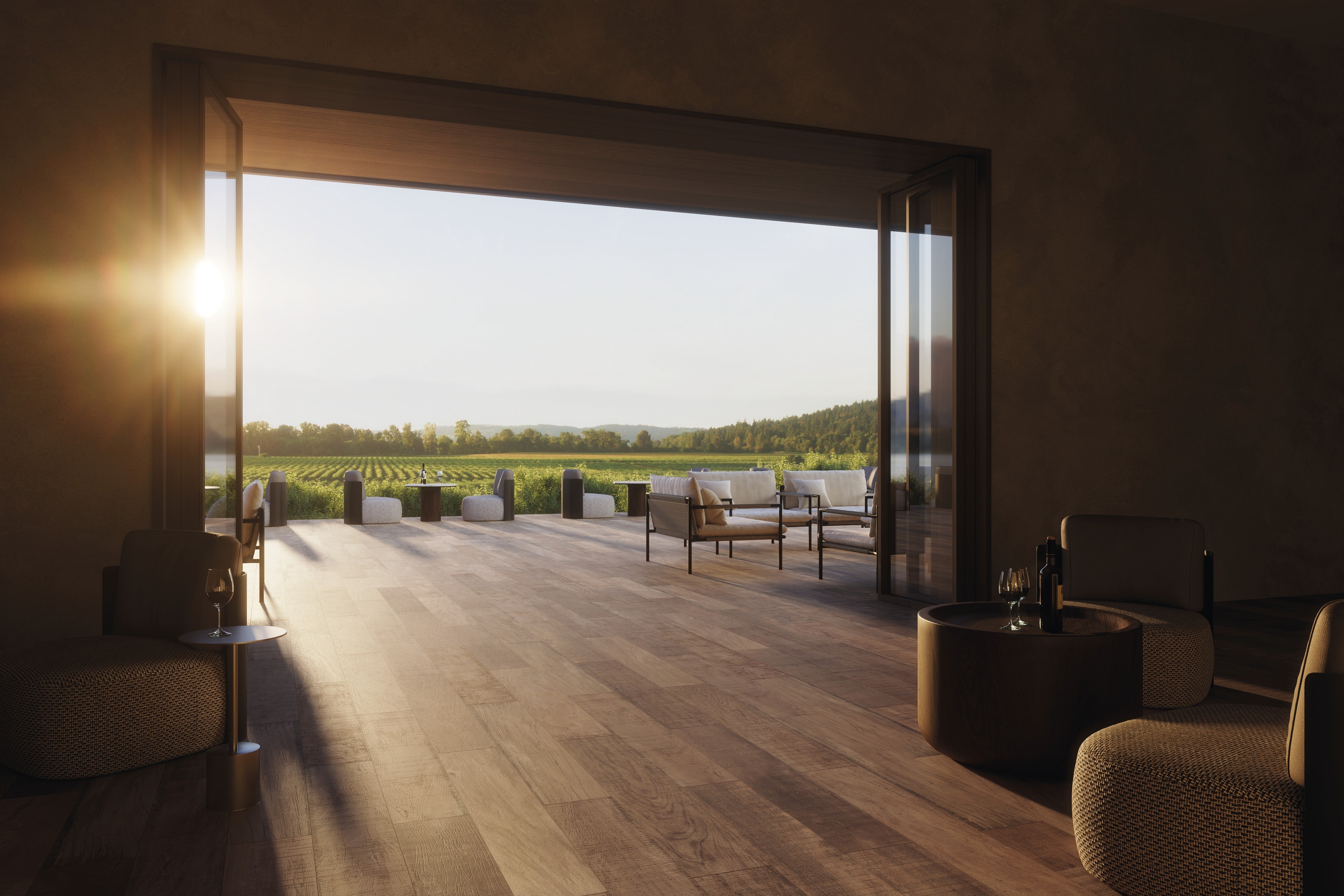 NORDIC BLISS: Boreal Bloom Field Tile (8"x48"x9-mm | natural | rectified)