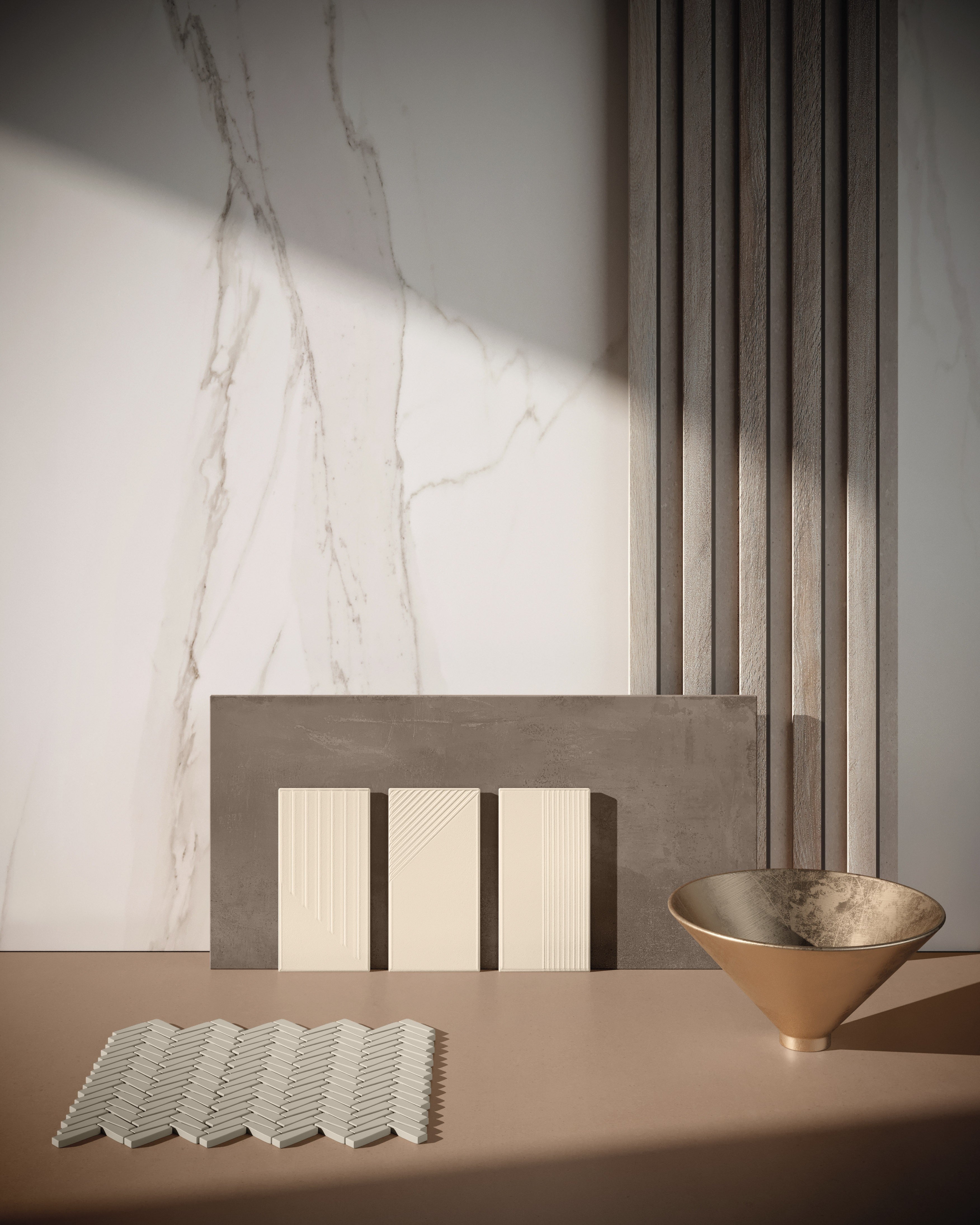 NORDIC REVERIE: Harbor Pearl Field Tile (48"x48"x9-mm | polished | rectified)