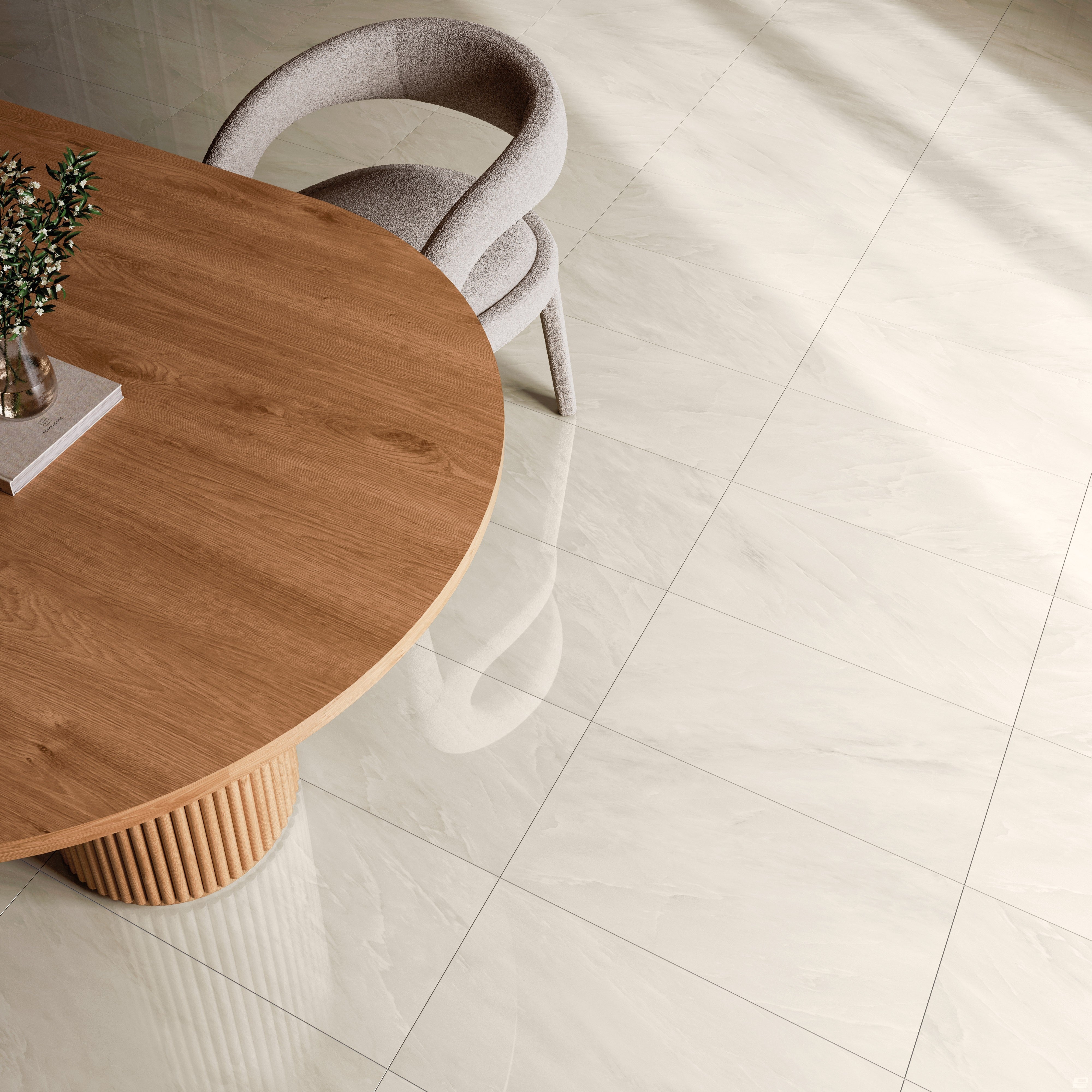 OBSIDIAN OPULENCE: Ebony Enigma Field Tile (24"x48"x8.5-mm | natural | rectified)