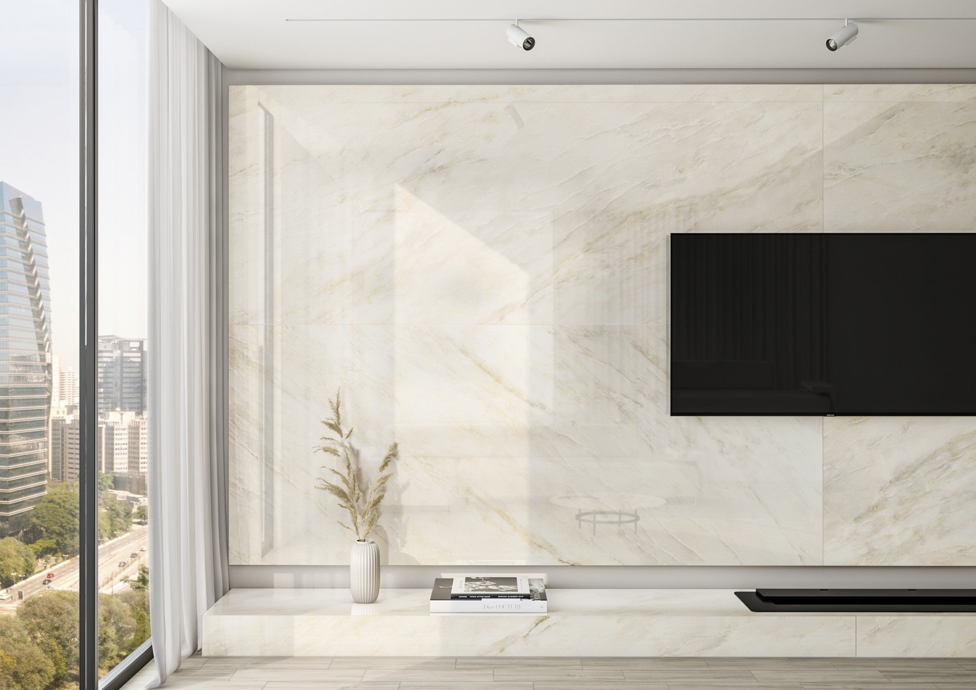 OBSIDIAN OPULENCE: Ebony Enigma Herringbone 1X4 Mosaic (10"x11"x8-mm | polished | rectified)