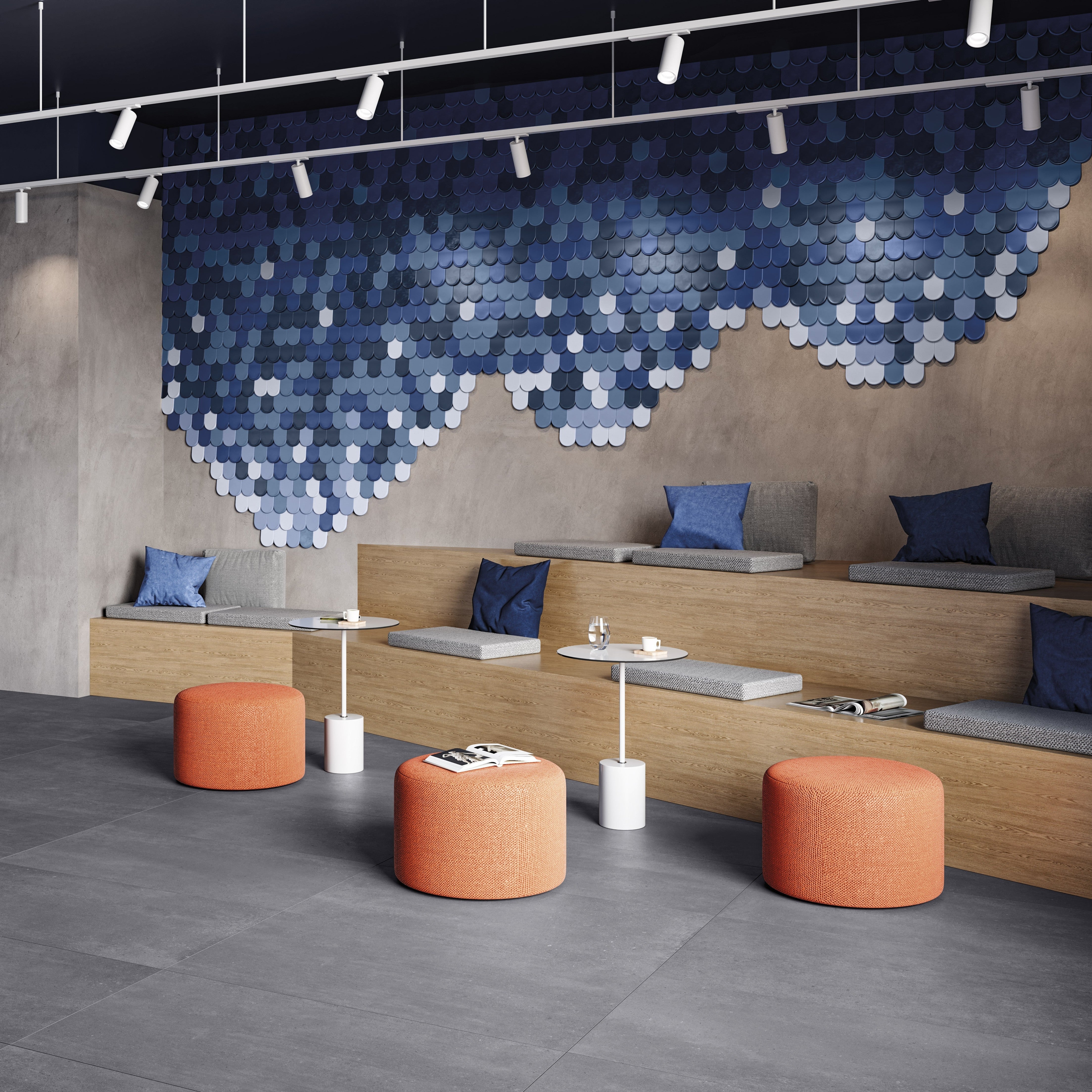 PALETTE PRODIGY: Prodigy Prussian Arched Field Tile (3"x7 1/2"x10-mm | matte | pressed)