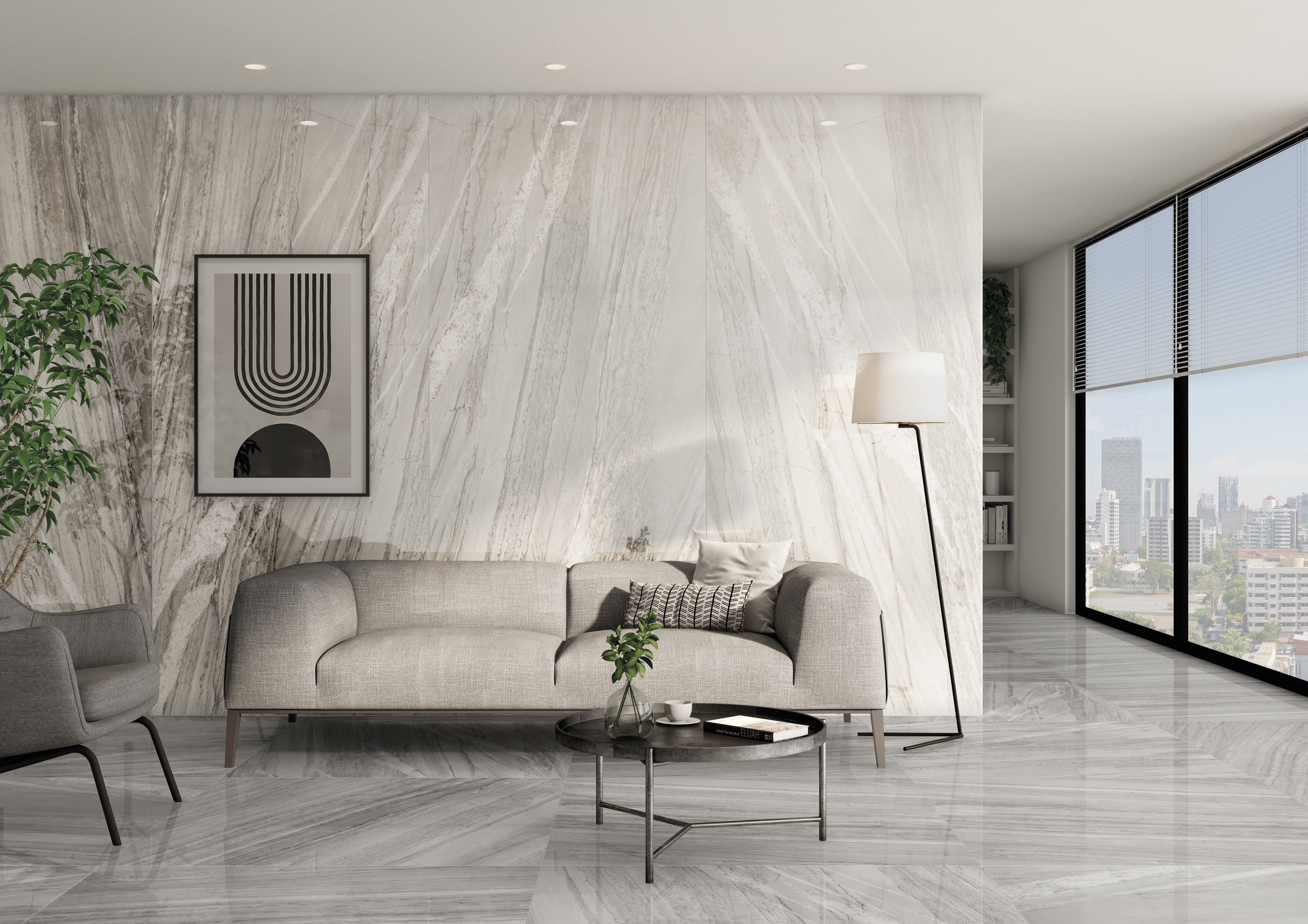 QUARTZ GENESIS: Ocean Genesis Field Tile (24"x48"x10-mm | polished | rectified)