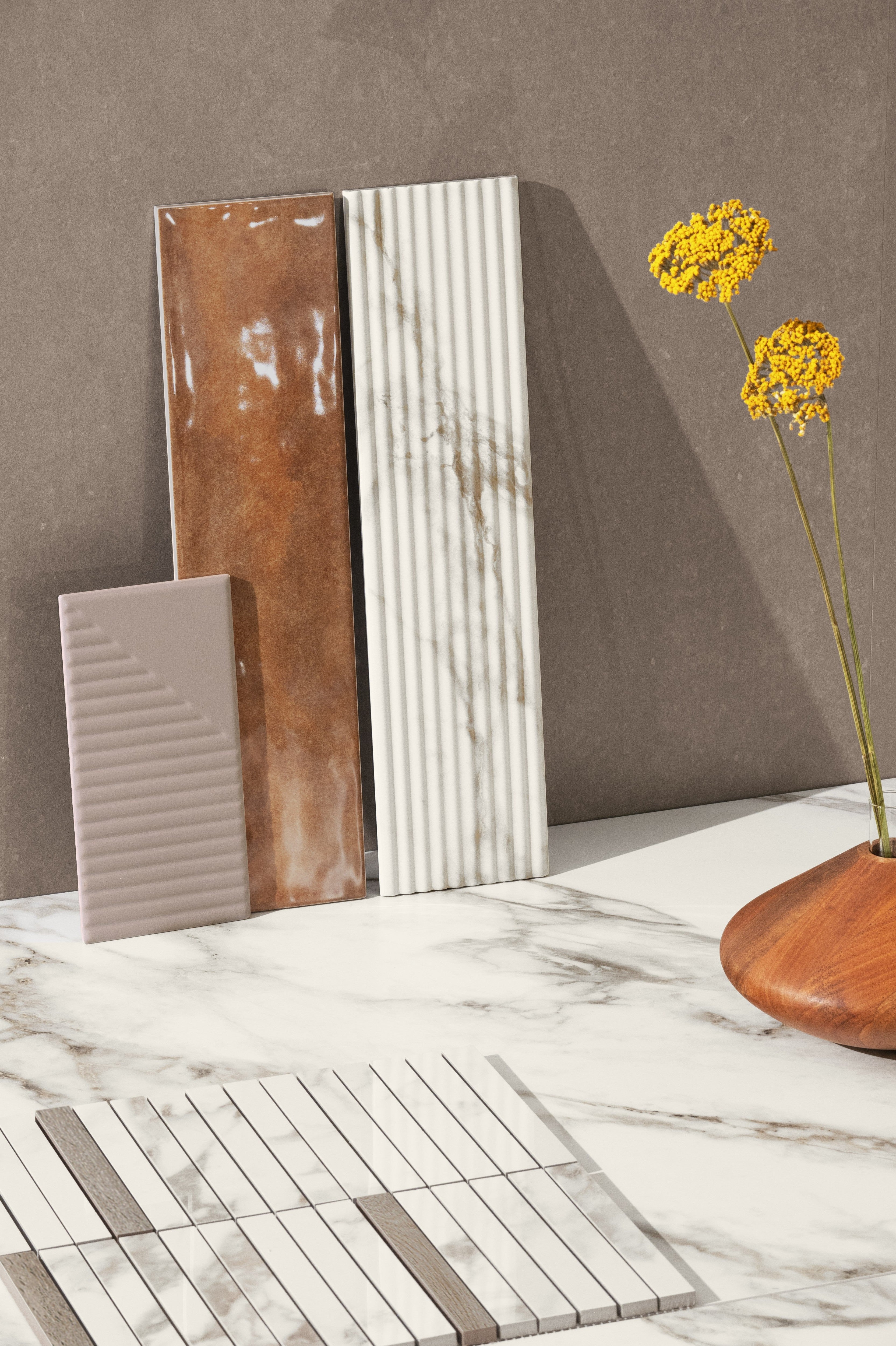 RENAISSANCE RESONANCE: Classic Fresco Bullnose Trim (3"x12"x8-mm | polished | rectified)