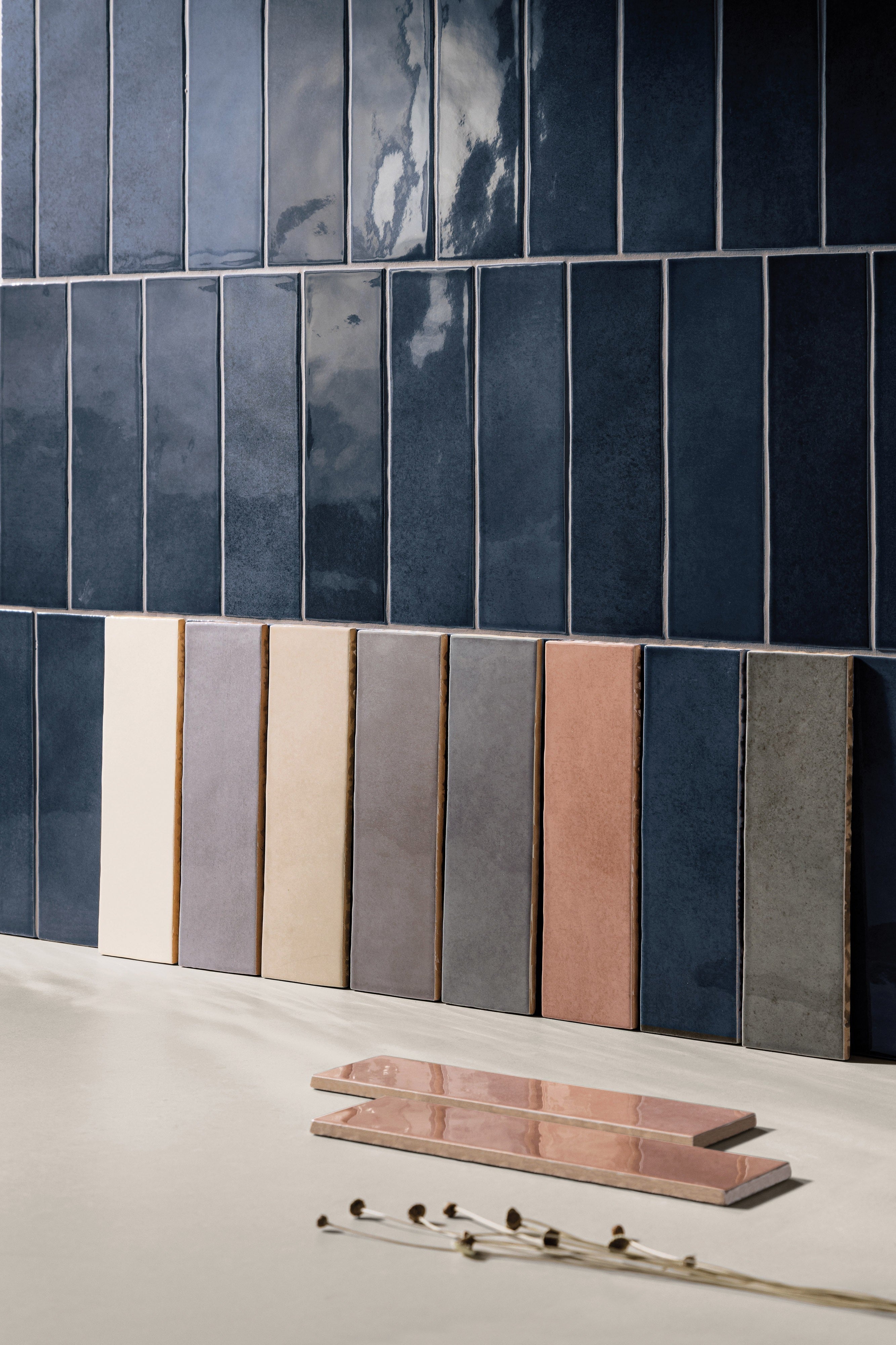 RUSTIC RESERVOIR: Reservoir Lagoon Luster Field Tile (3"x10"x8-mm | glossy | pressed)