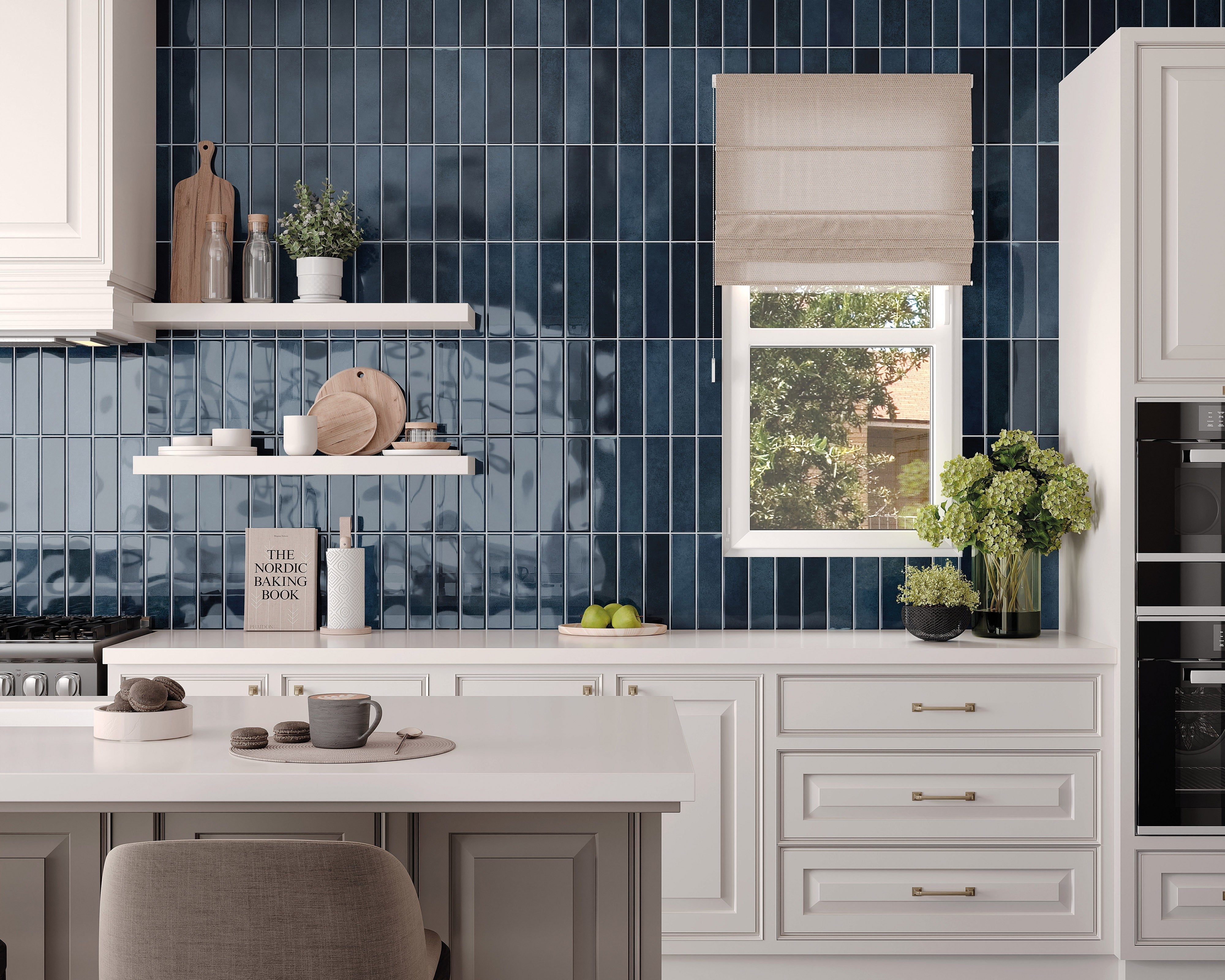 RUSTIC RESERVOIR: Reservoir Lagoon Luster Field Tile (3"x10"x8-mm | glossy | pressed)