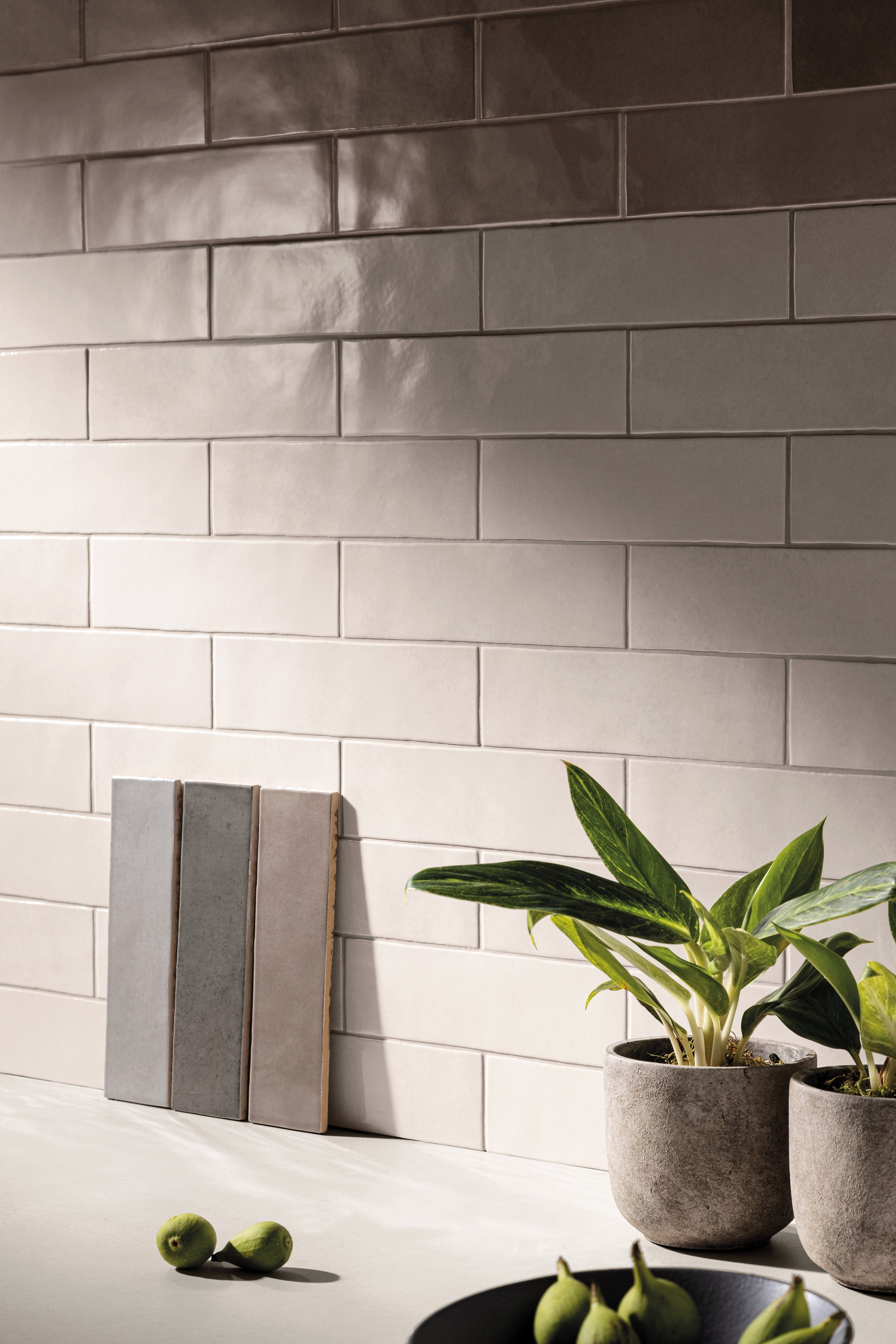 RUSTIC RESERVOIR: Reservoir Olive Overflow Field Tile (3"x10"x8-mm | glossy | pressed)