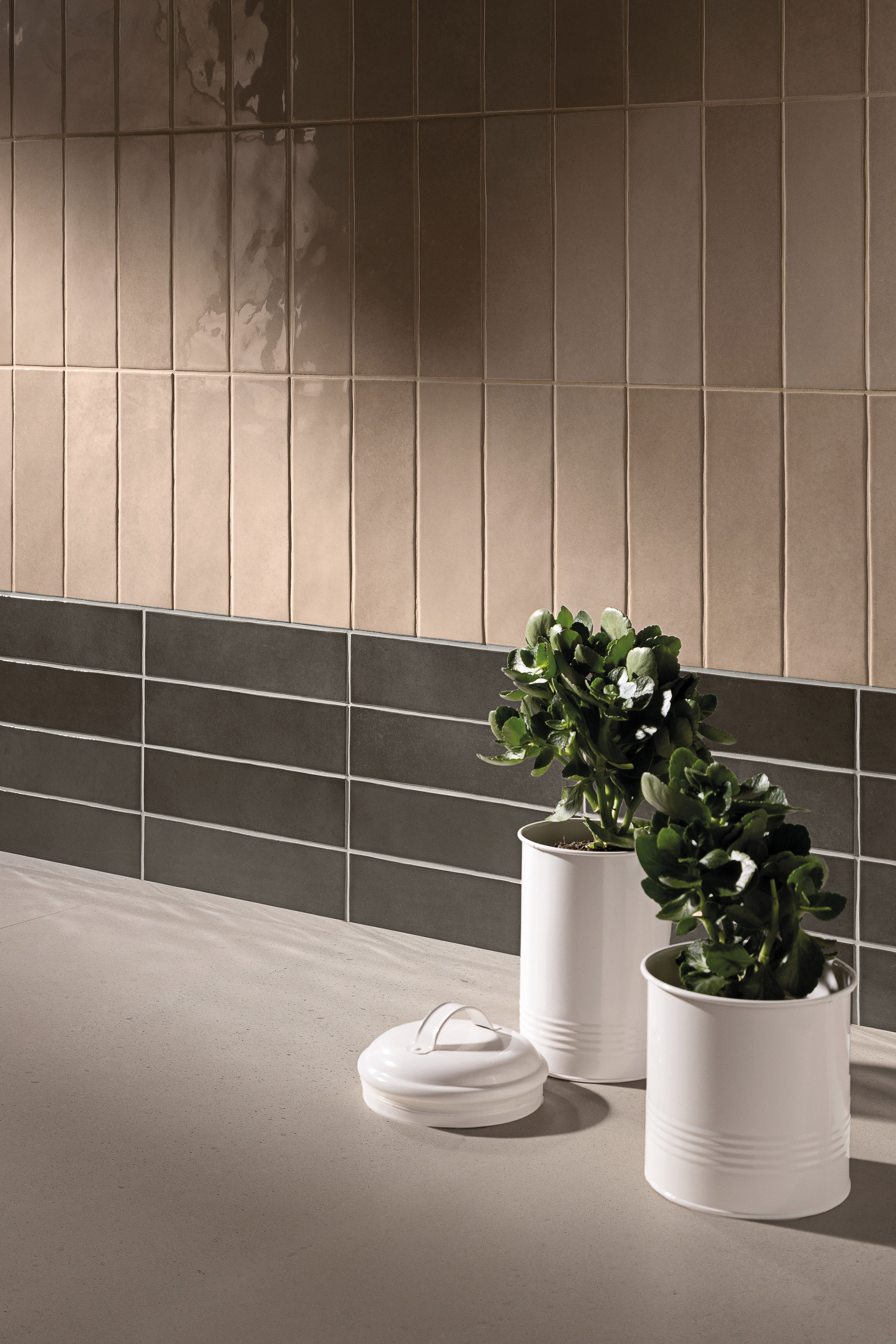 RUSTIC RESERVOIR: Reservoir Olive Overflow Field Tile (3"x10"x8-mm | glossy | pressed)