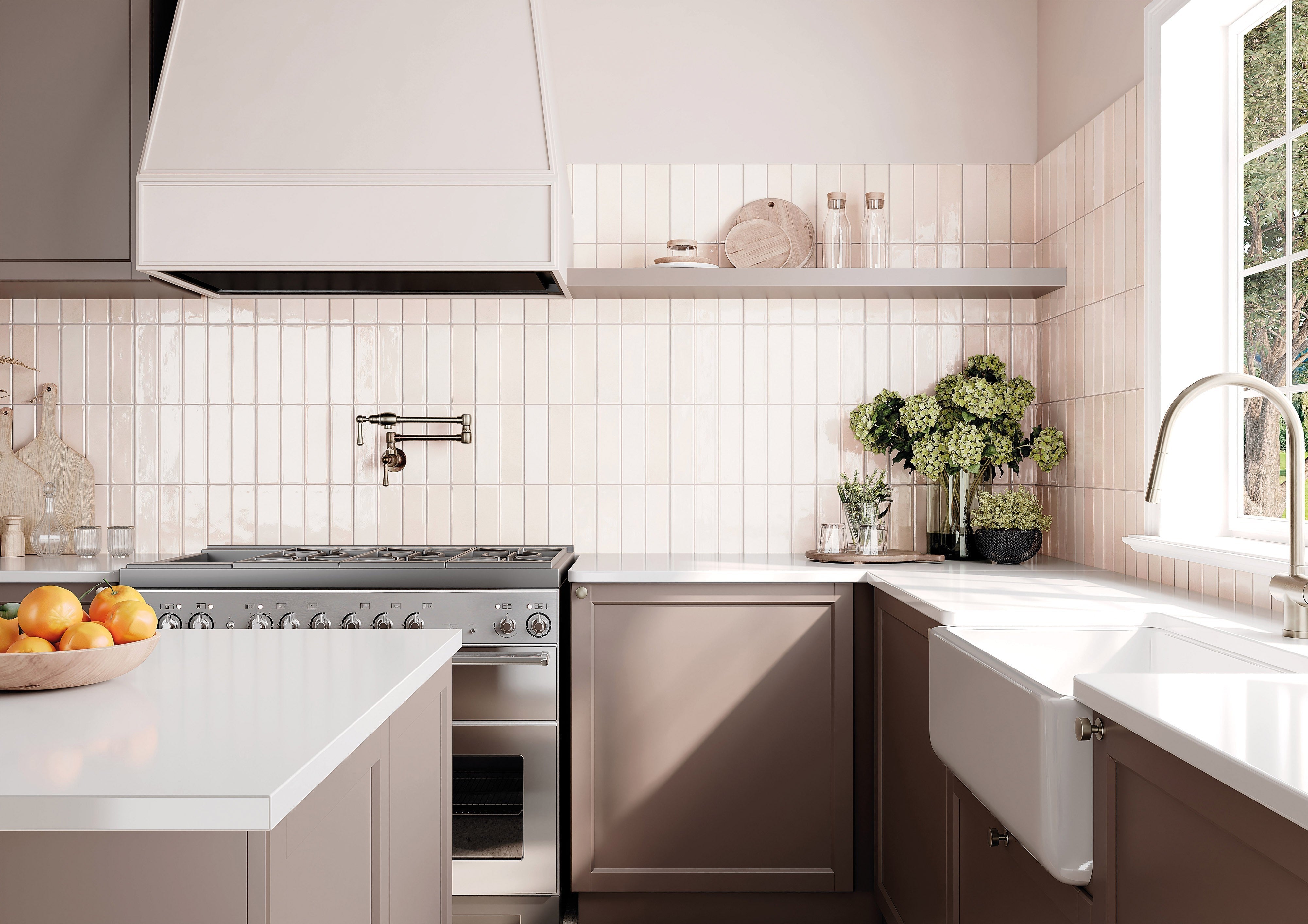 RUSTIC RESERVOIR: Reservoir Winter Field Tile (3"x10"x8-mm | glossy | pressed)