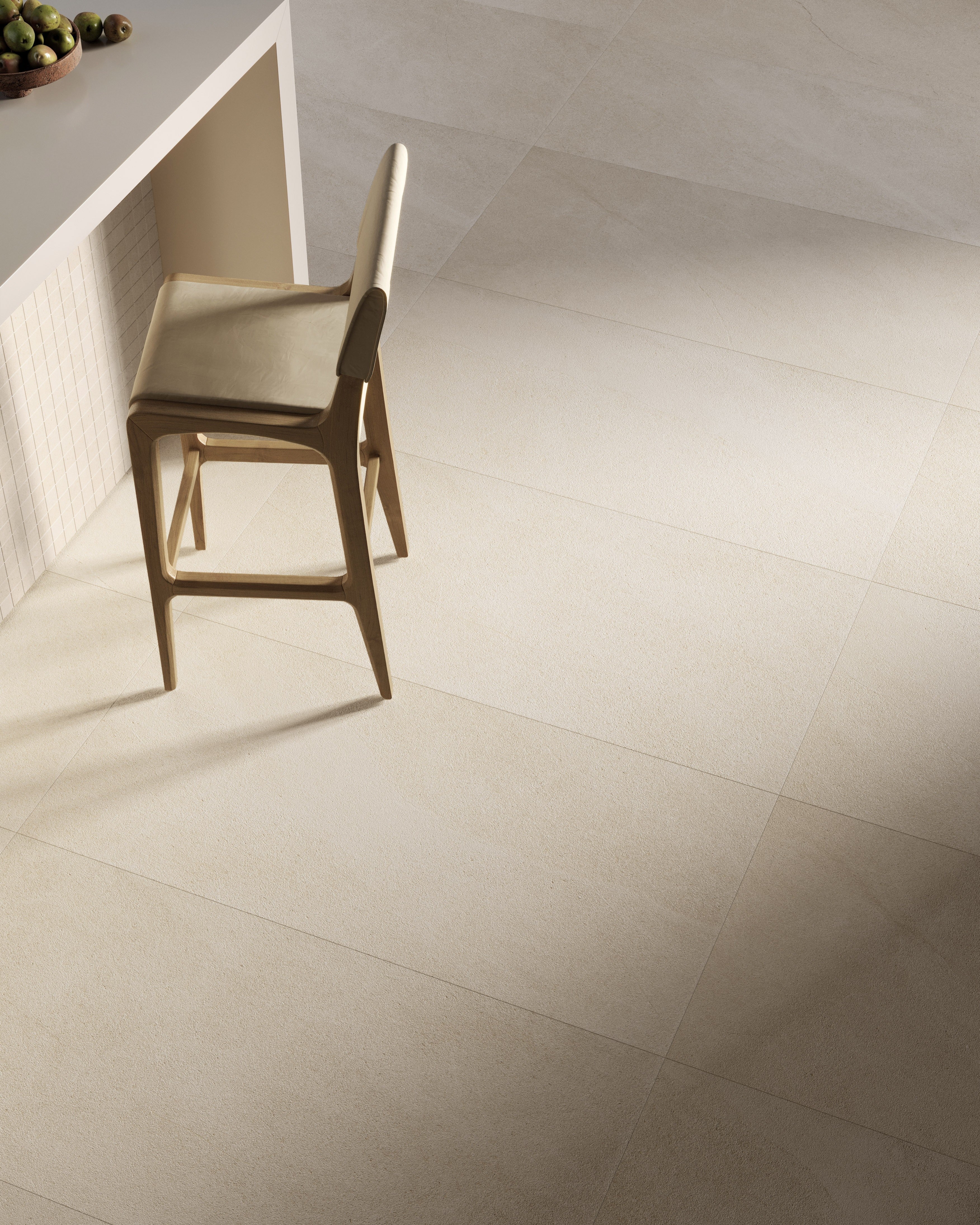 SANTORINI SERENITY: Aegean Alabaster Field Tile (24"x48"x8.5-mm | exterior | rectified)