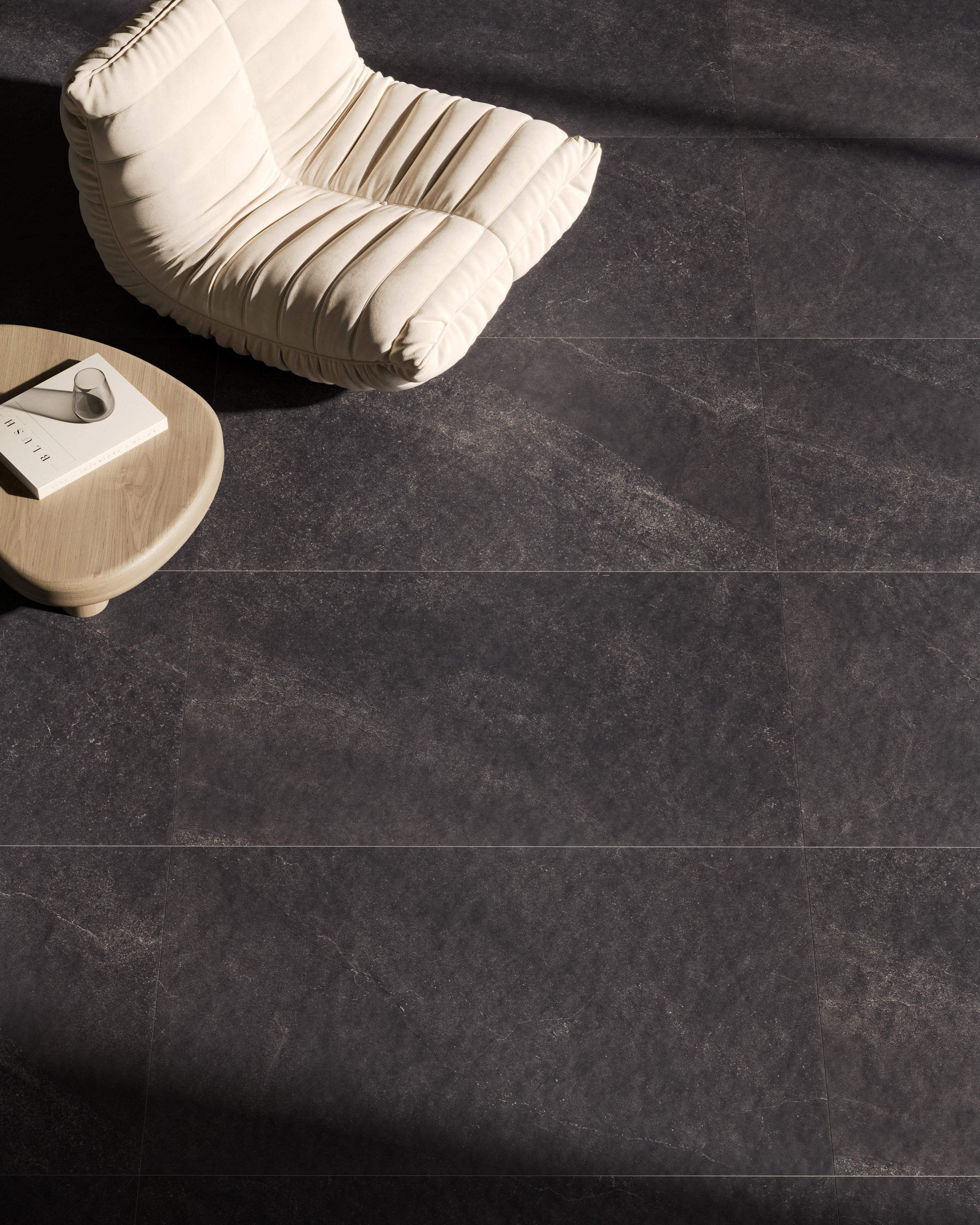 SANTORINI SERENITY: Basalt Bedrock Field Tile (24"x48"x8.5-mm | exterior | rectified)