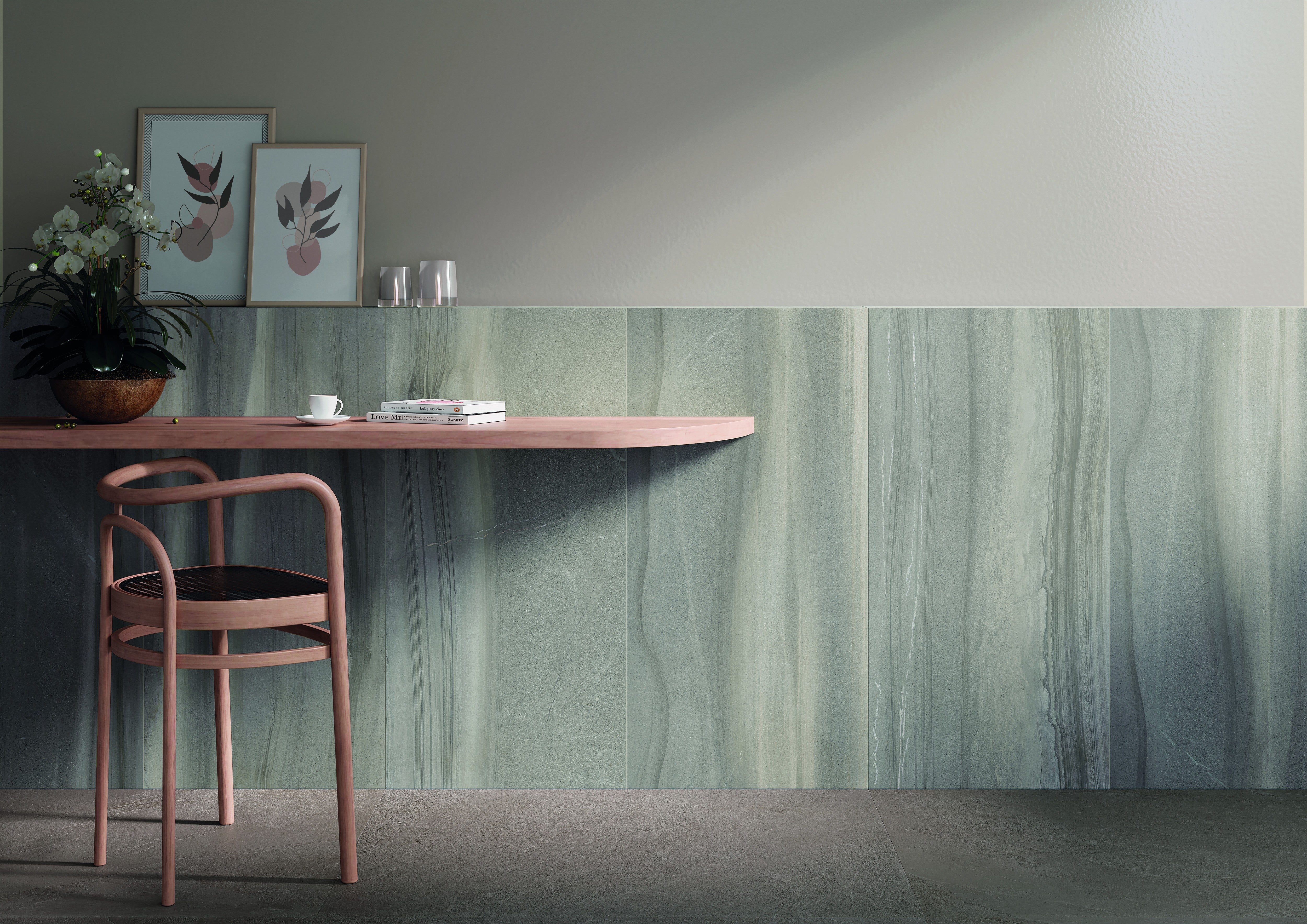 SILHOUETTE SANDS: Chateau Shadows Bullnose Trim (3"x12"x8-mm | natural | pressed)