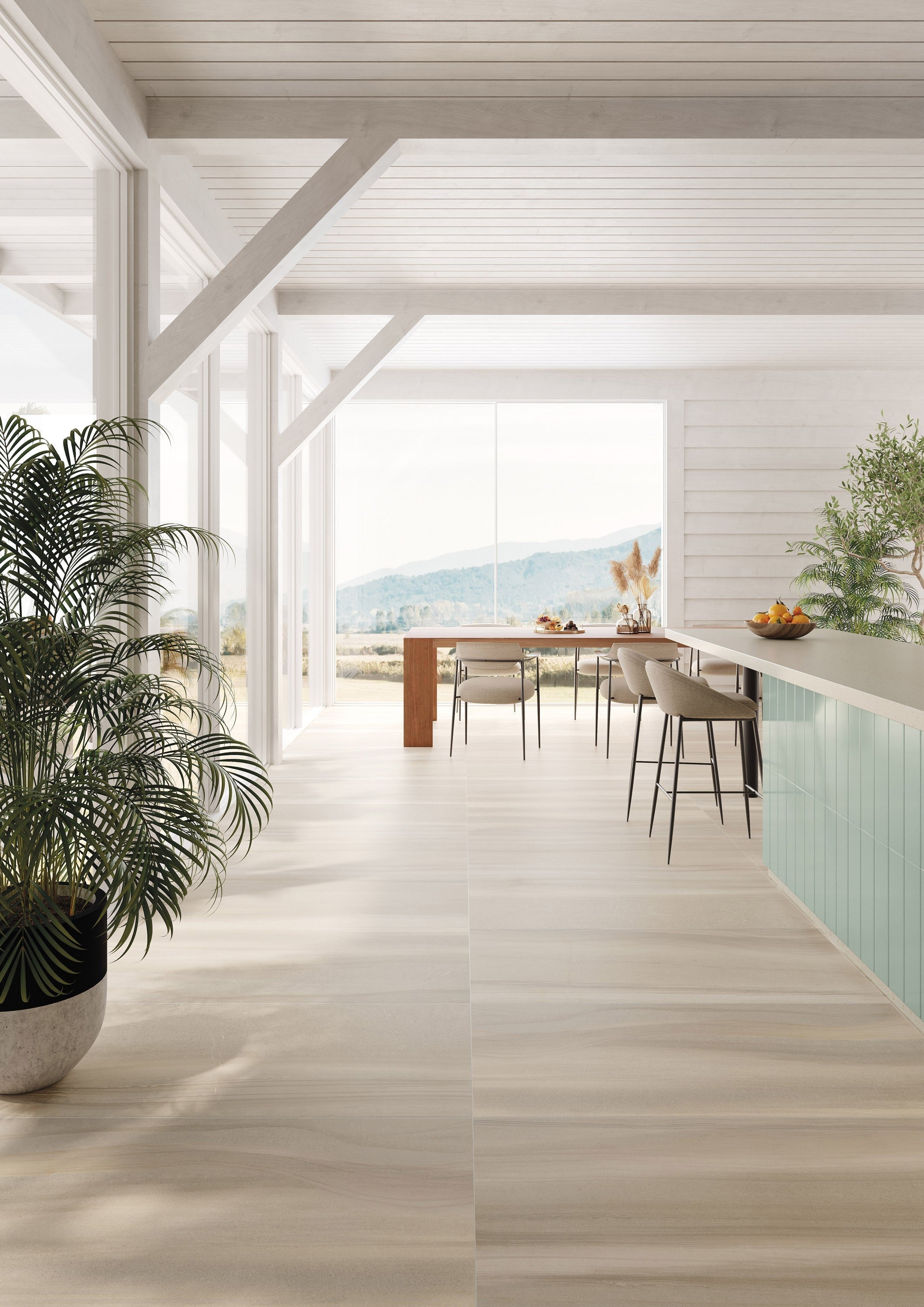 SILHOUETTE SANDS: Pearl Oasis Bullnose Trim (3"x12"x8-mm | natural | pressed)