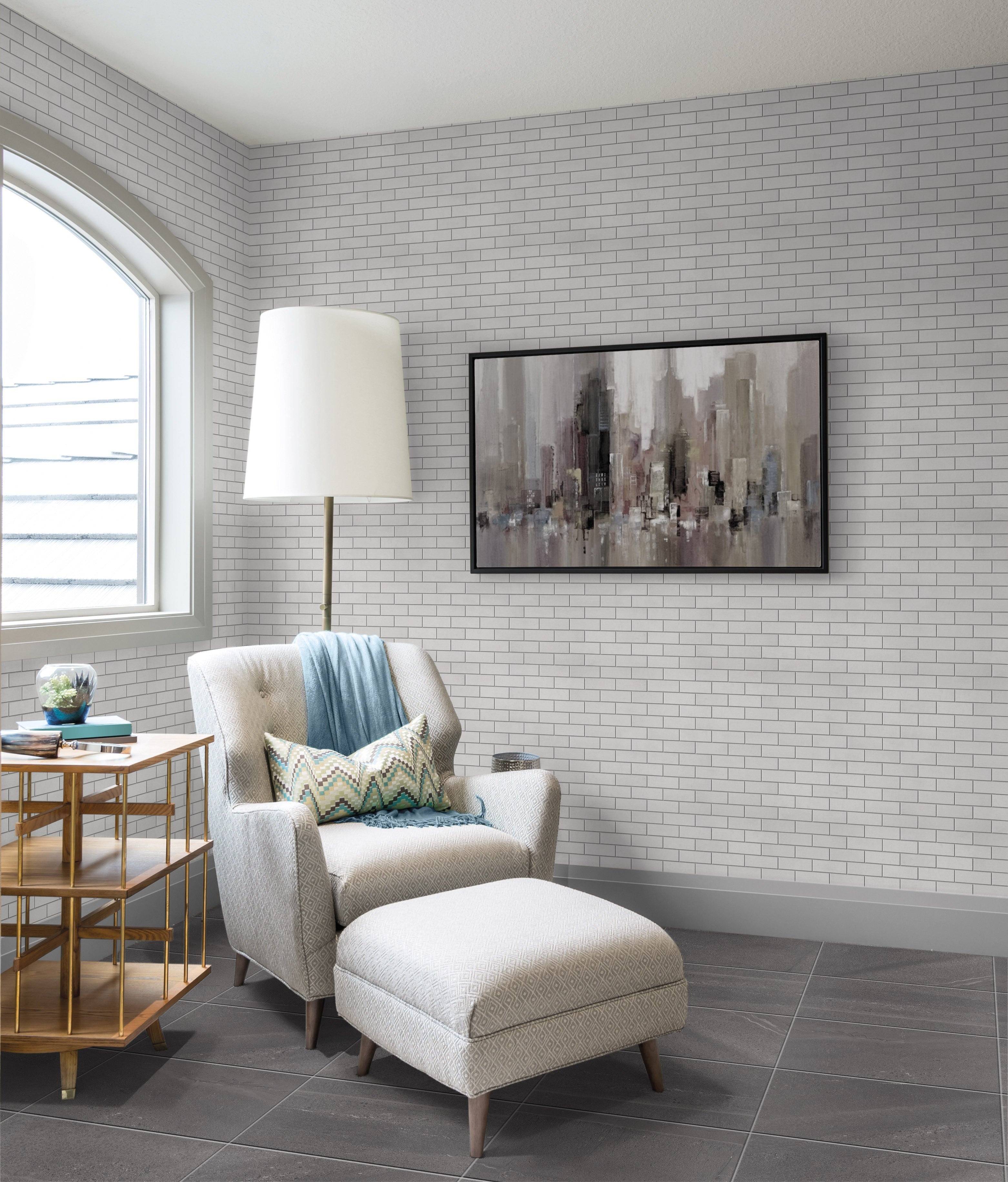 SYMPHONIC SILHOUETTES: Ivory Improv Field Tile (12"x24"x8-mm | natural | rectified)