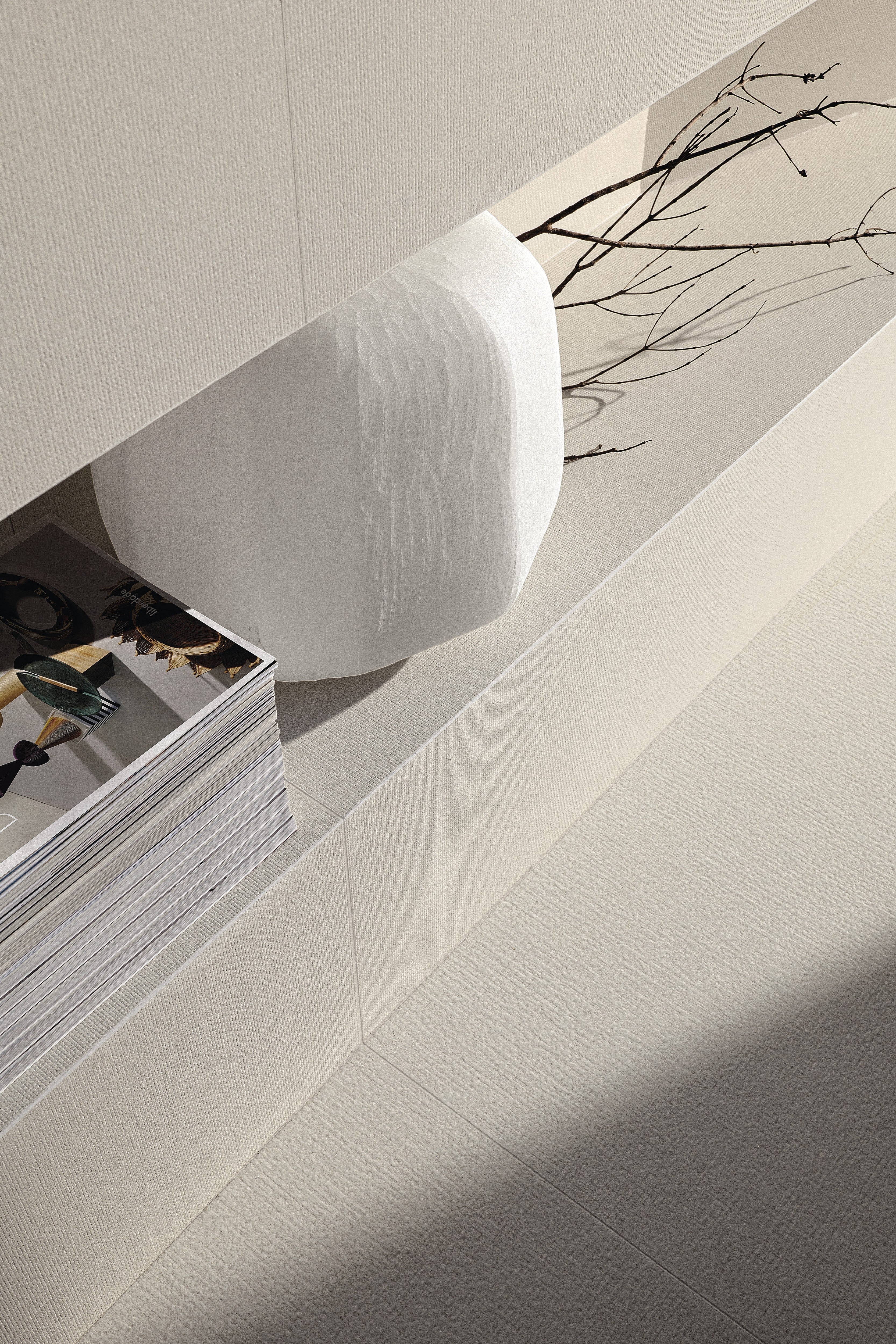 TACTILE STUDIO: Pressed Parchment Field Tile (48"x48"x7-mm | natural | rectified)