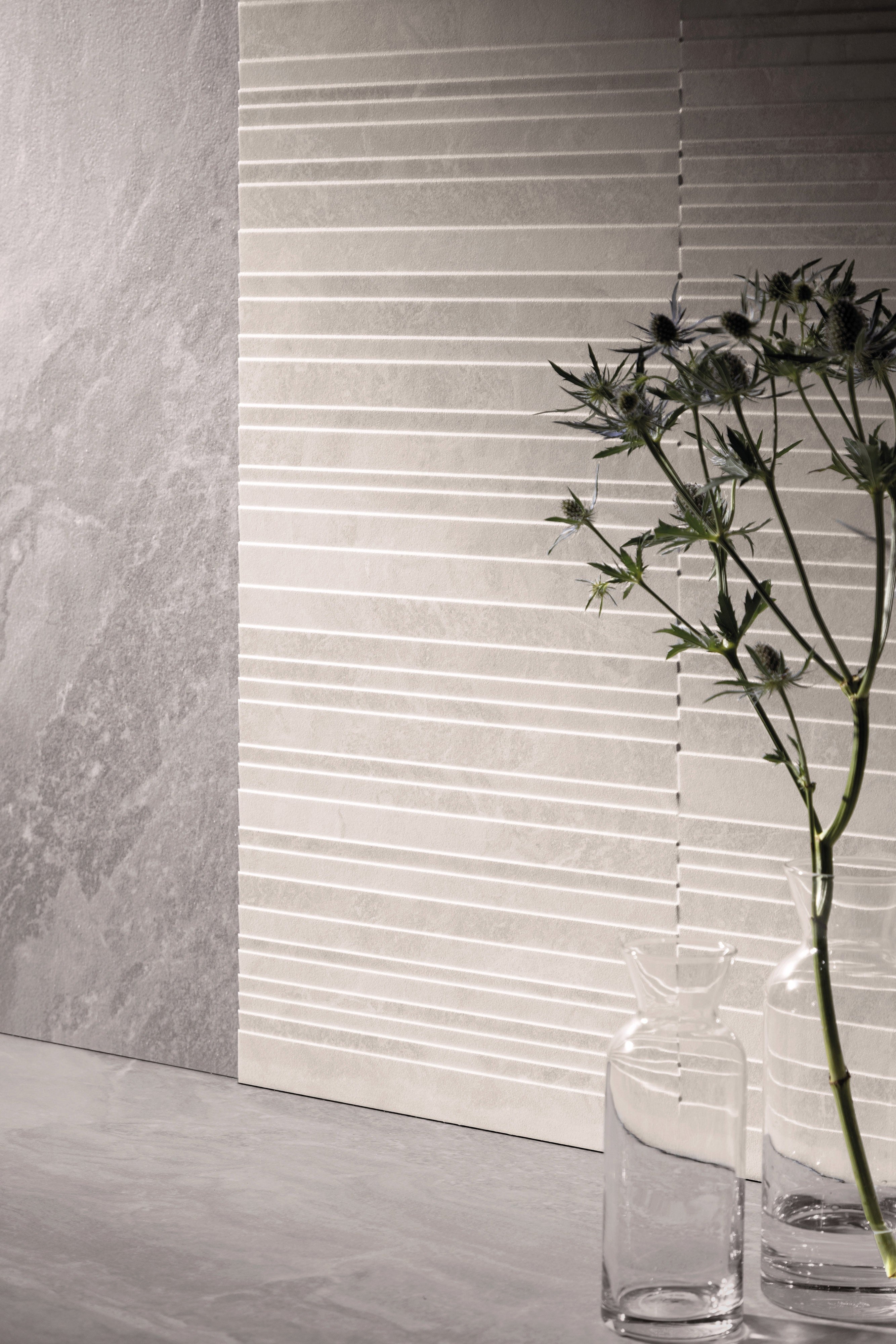 TEMPEST ELEGANCE: Blizzard Bliss Straight Stack 2X2 Mosaic (12"x12"x8-mm | polished | rectified)