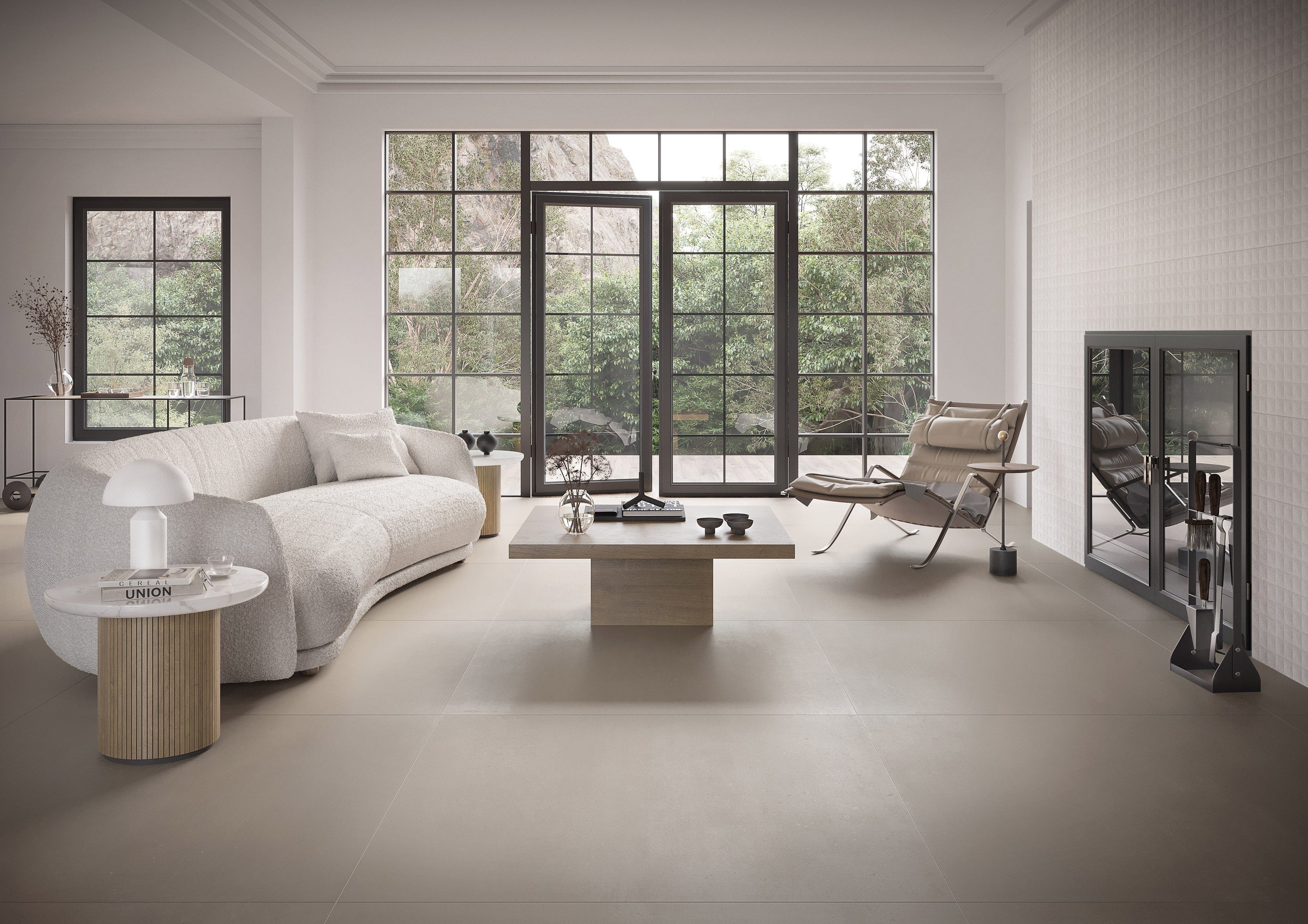 URBAN ECHOES: Lunar Lustre Field Tile (12"x24"x8-mm | natural | pressed)