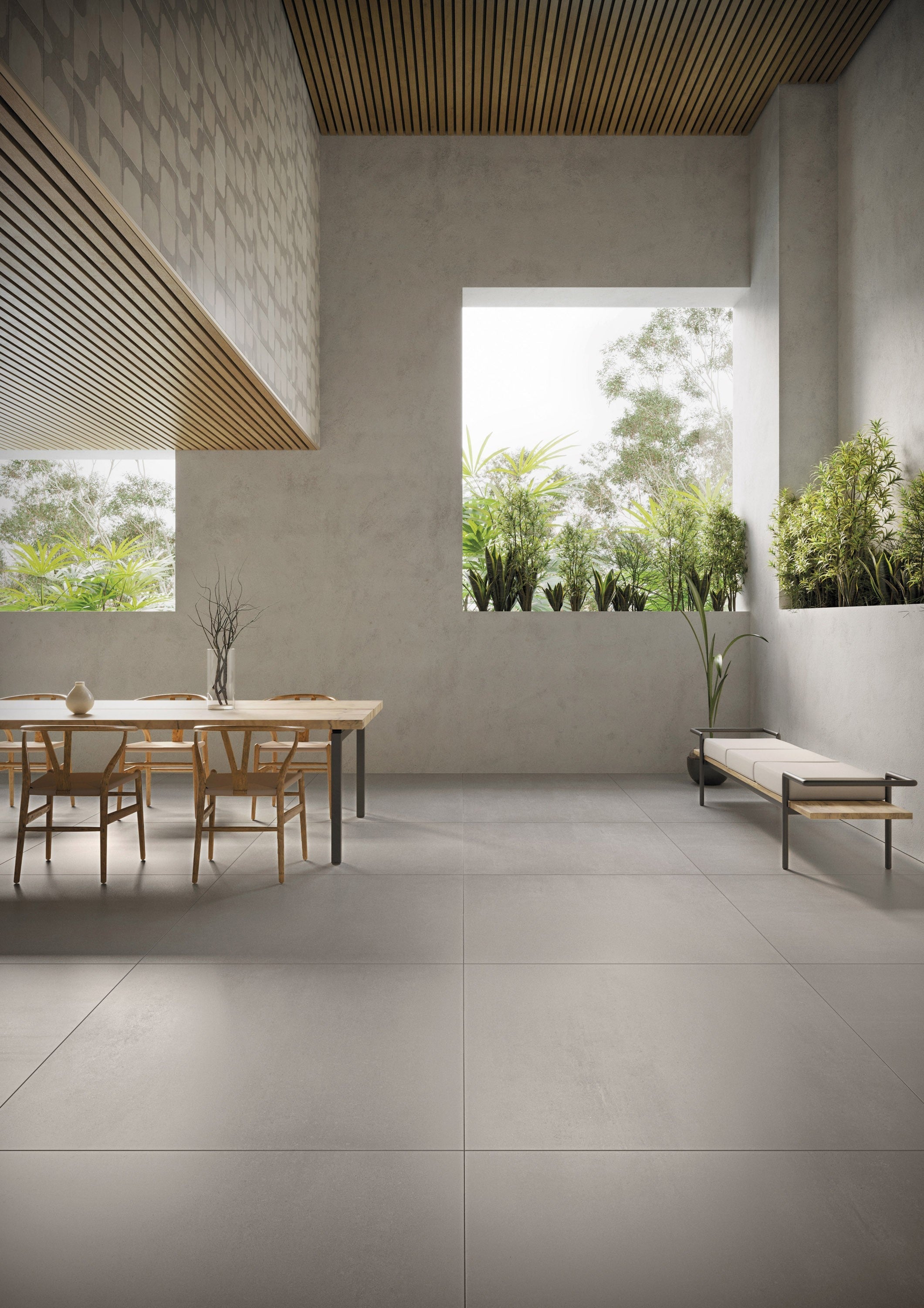 URBAN ECHOES: Verdant Veil Field Tile (12"x24"x8-mm | natural | pressed)