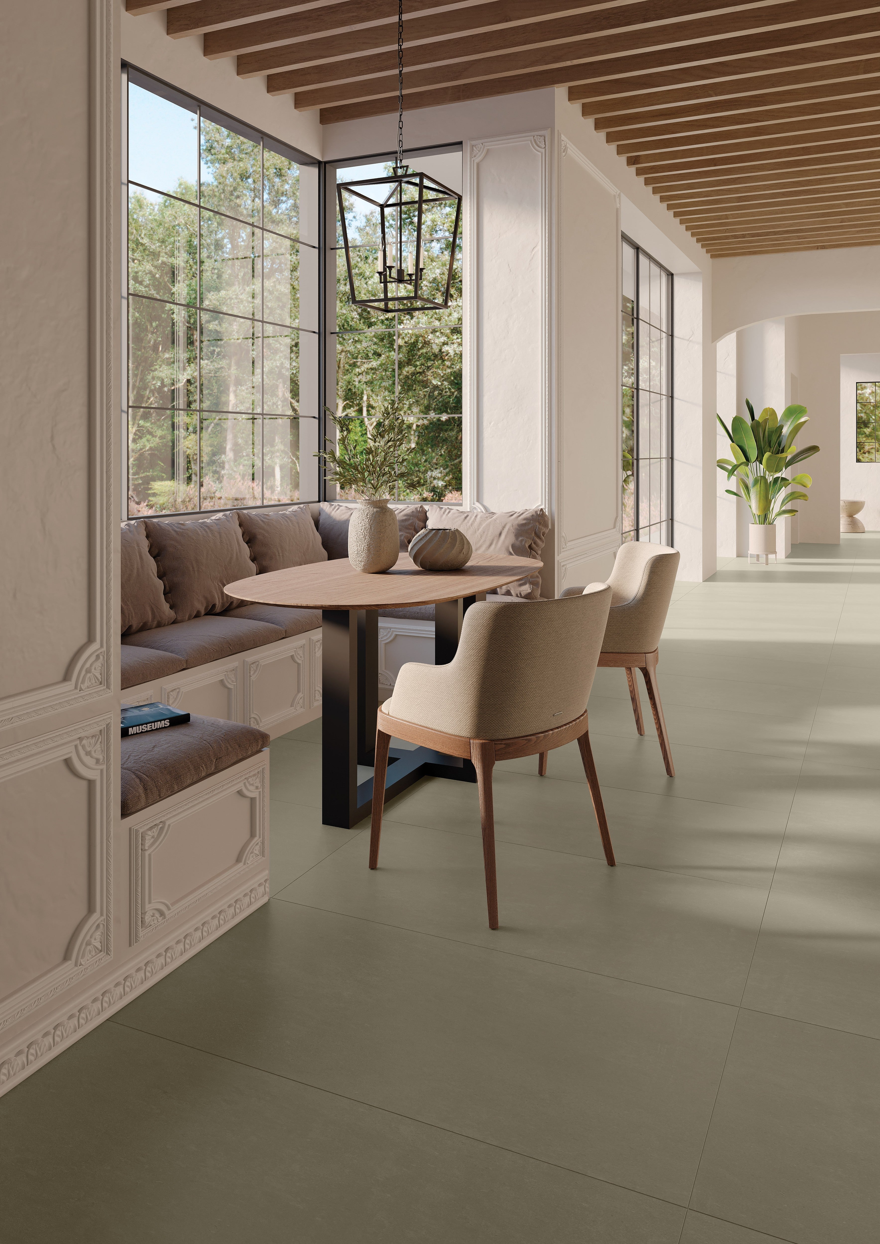 URBAN ECHOES: Verdant Veil Bullnose Trim (3"x12"x8-mm | natural | rectified)