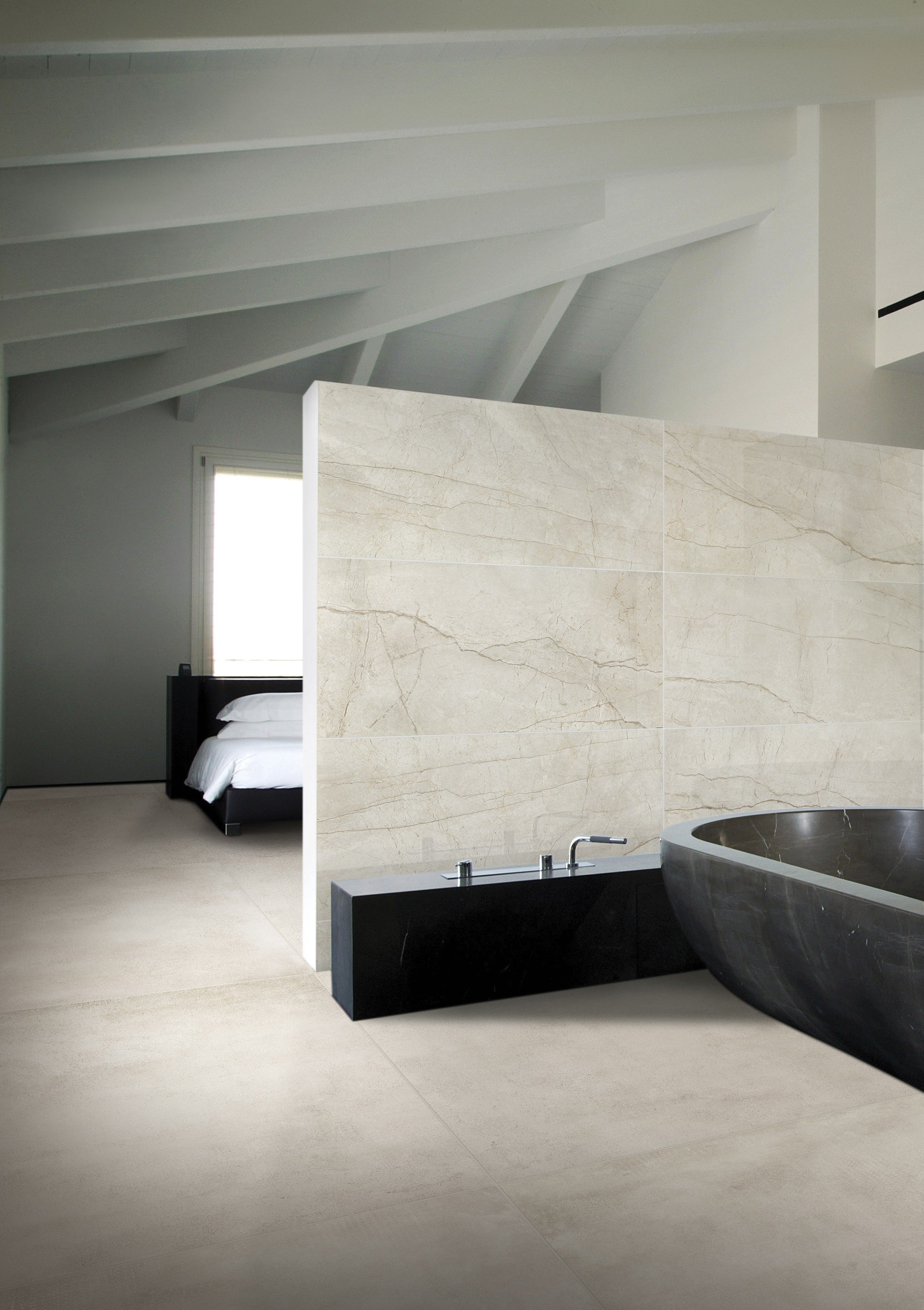 URBAN METROPOLIS: Raw Cityscape Bullnose Trim (3"x12"x10-mm | natural | rectified)