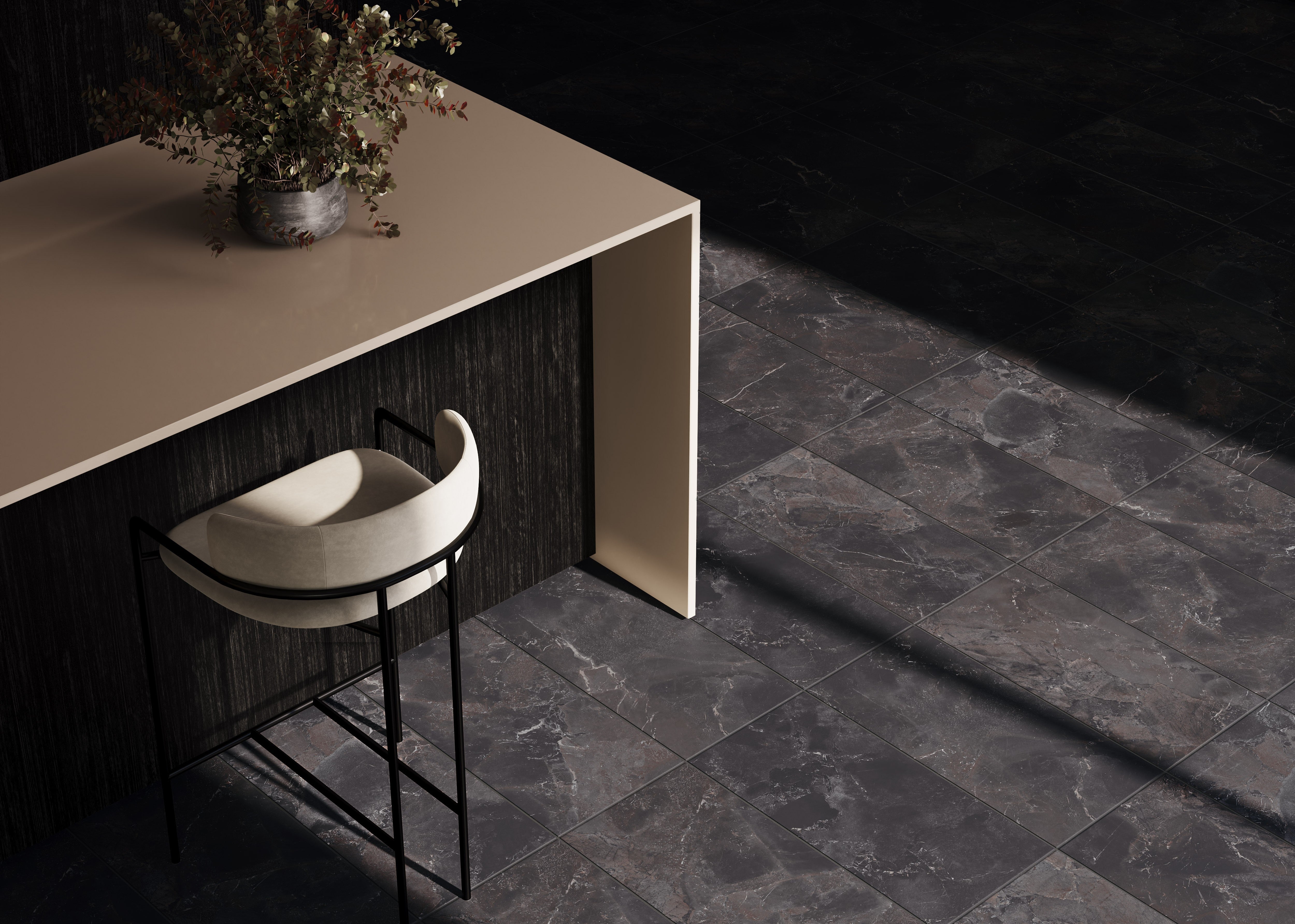 URBAN SILHOUETTE: City Shadow Bullnose Trim (3"x12"x8-mm | polished | rectified)