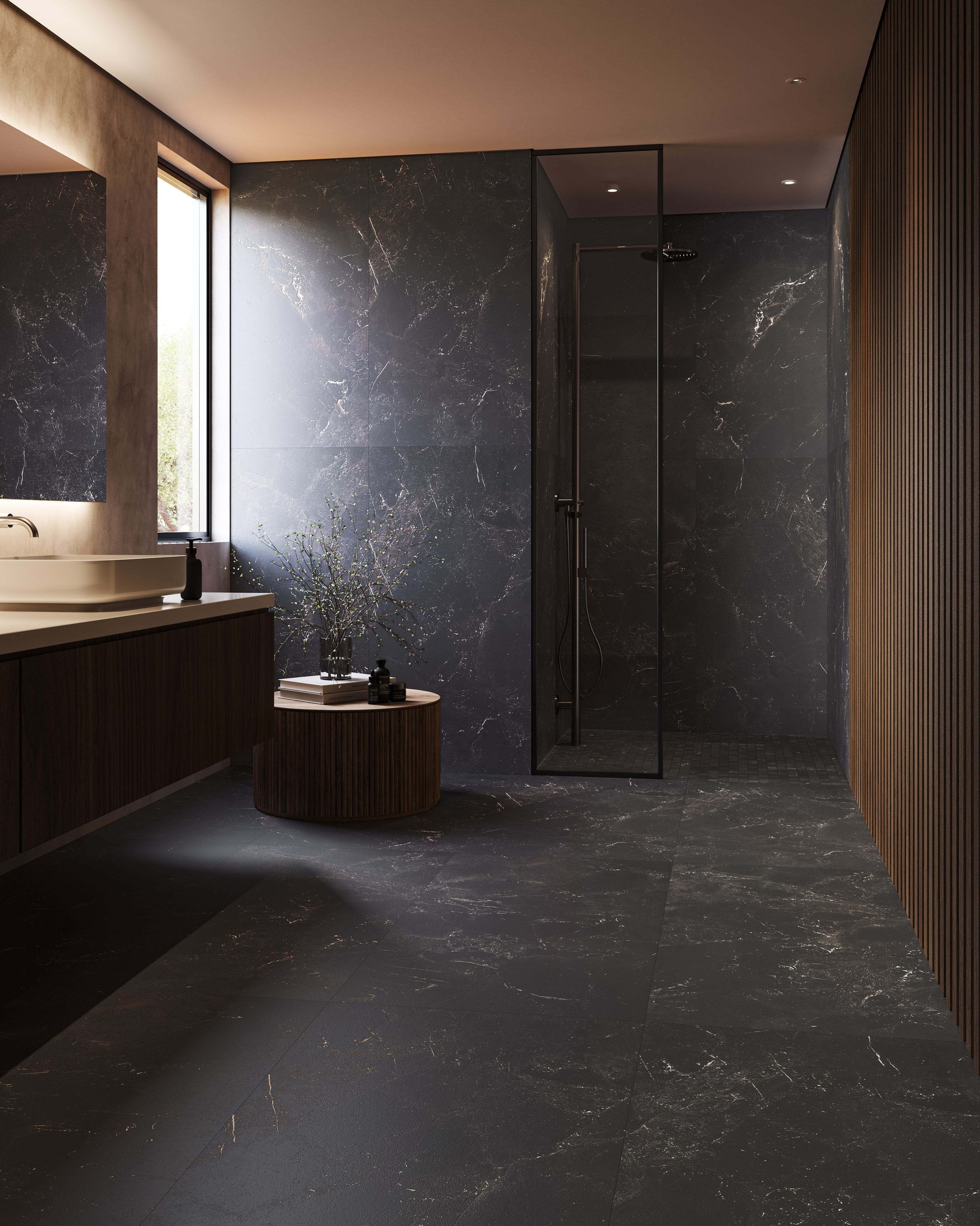 URBAN SILHOUETTE: City Shadow Field Tile (24"x48"x8.5-mm | polished | rectified)