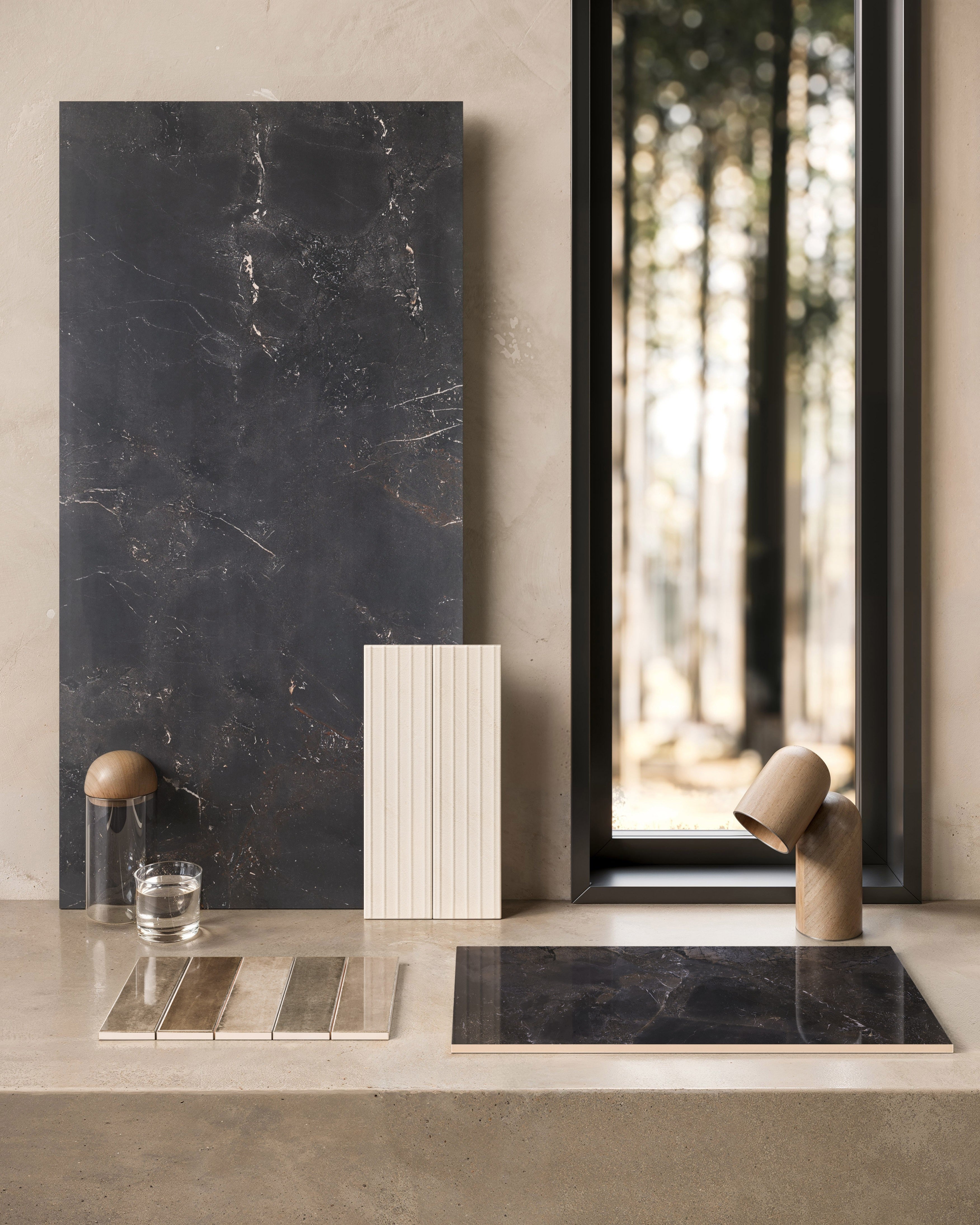 URBAN SILHOUETTE: City Shadow Field Tile (48"x48"x7-mm | natural | rectified)