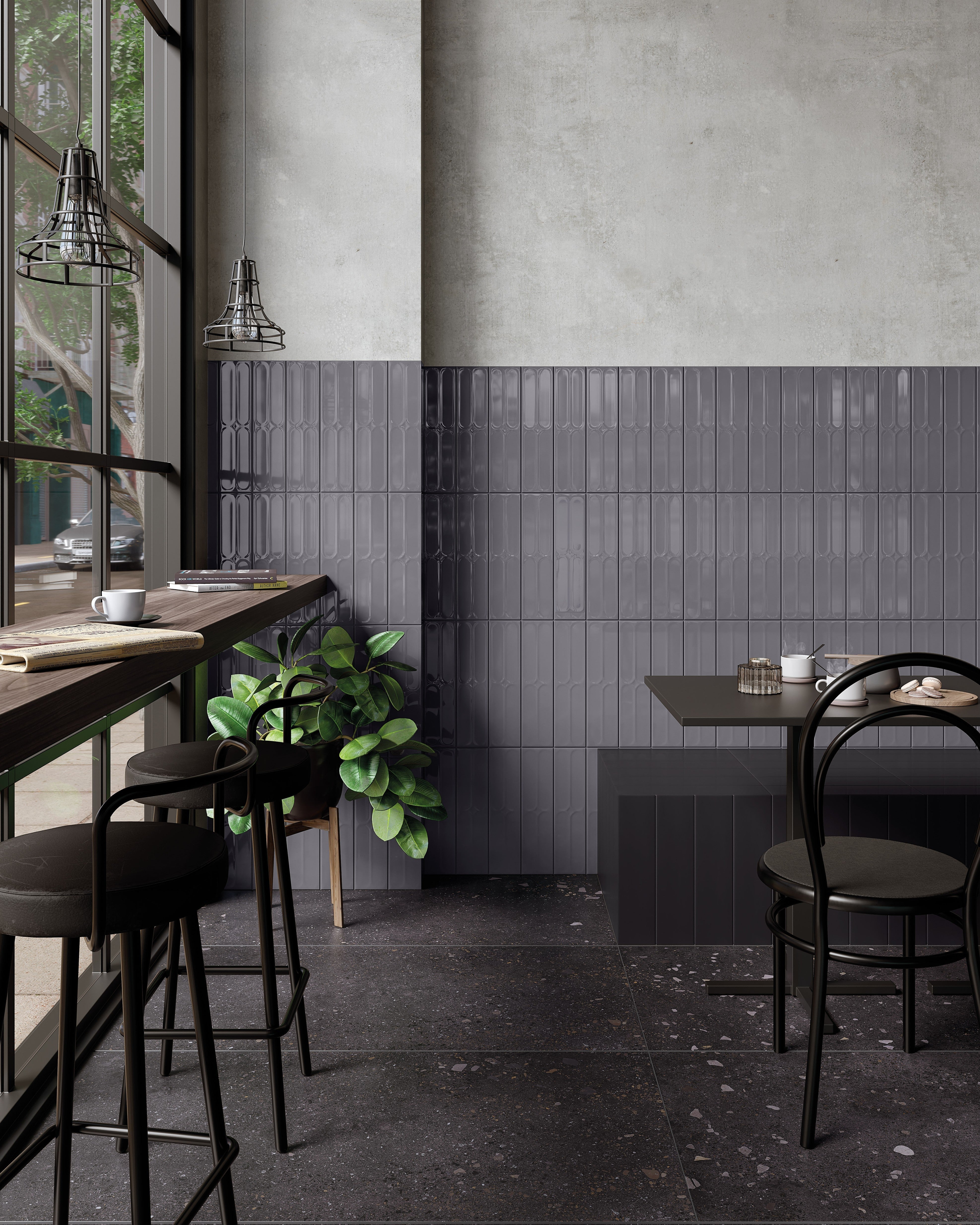 VANGUARD VISTA: Obsidian Horizon Pencil Liner Trim (1/4"x08"x5-mm | matte | pressed)